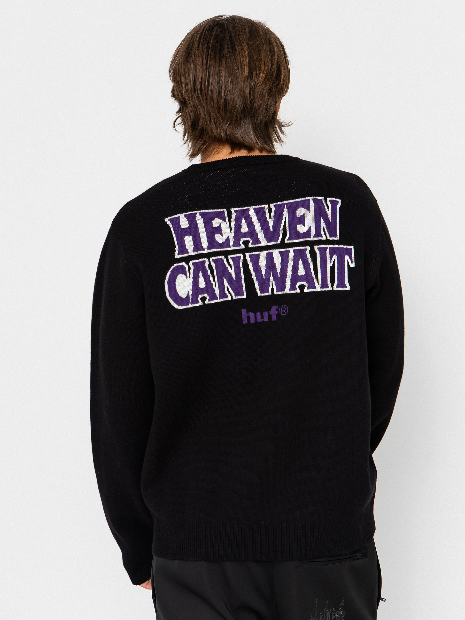 Pulover HUF Heaven Can Wait (black)