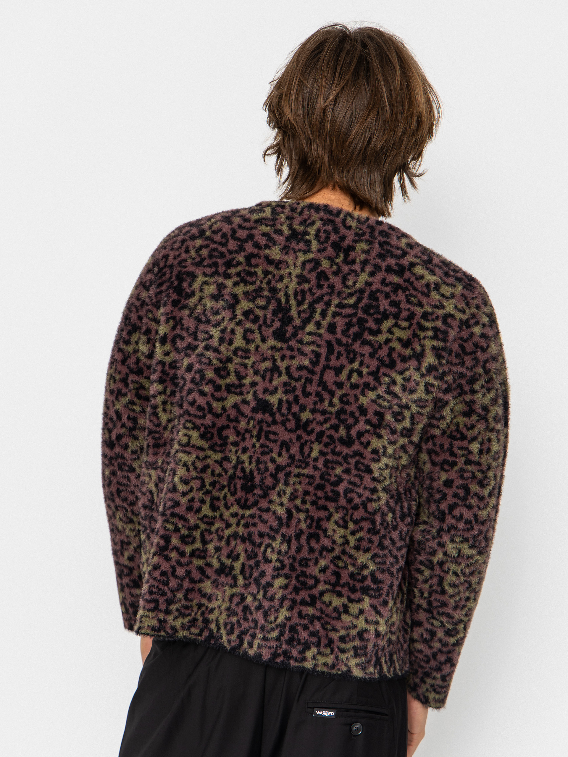 Hanorac Wasted Paris Cheetah Cardigan (fudge burgundy camo)