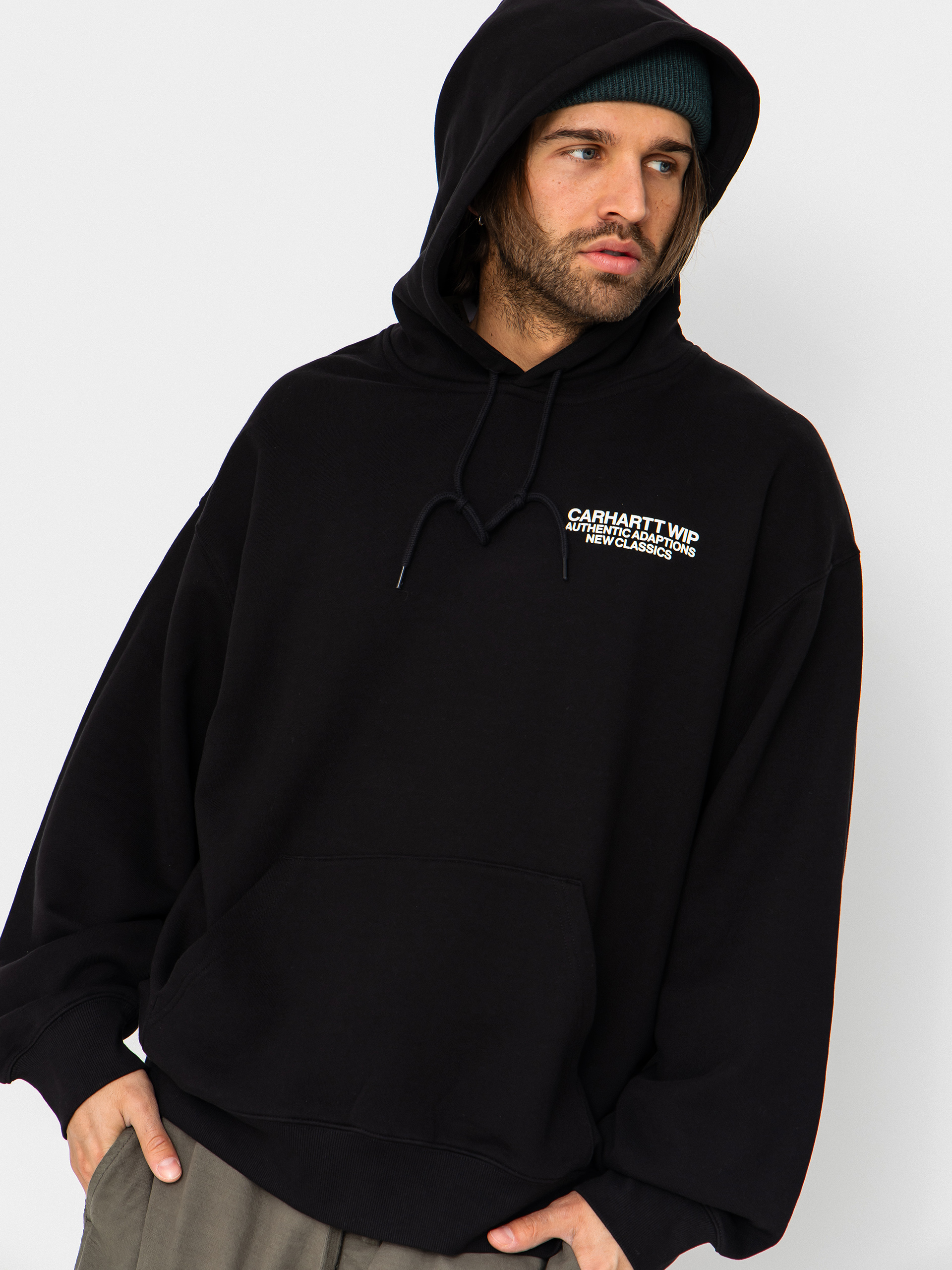 Hanorac cu glugă Carhartt WIP Sean Hamilton HD (black)