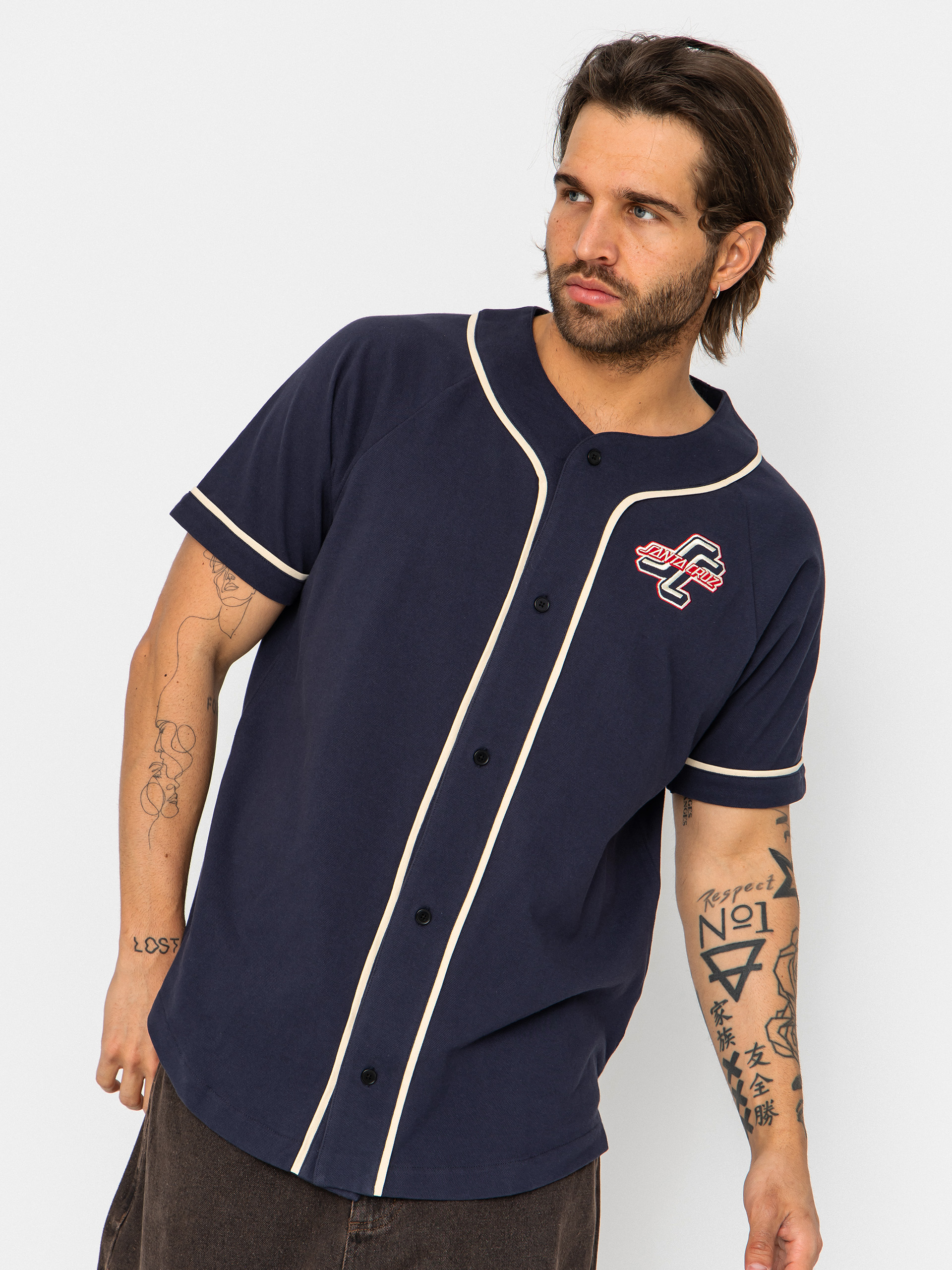Cămașă Santa Cruz Outer OGSC Baseball (navy)