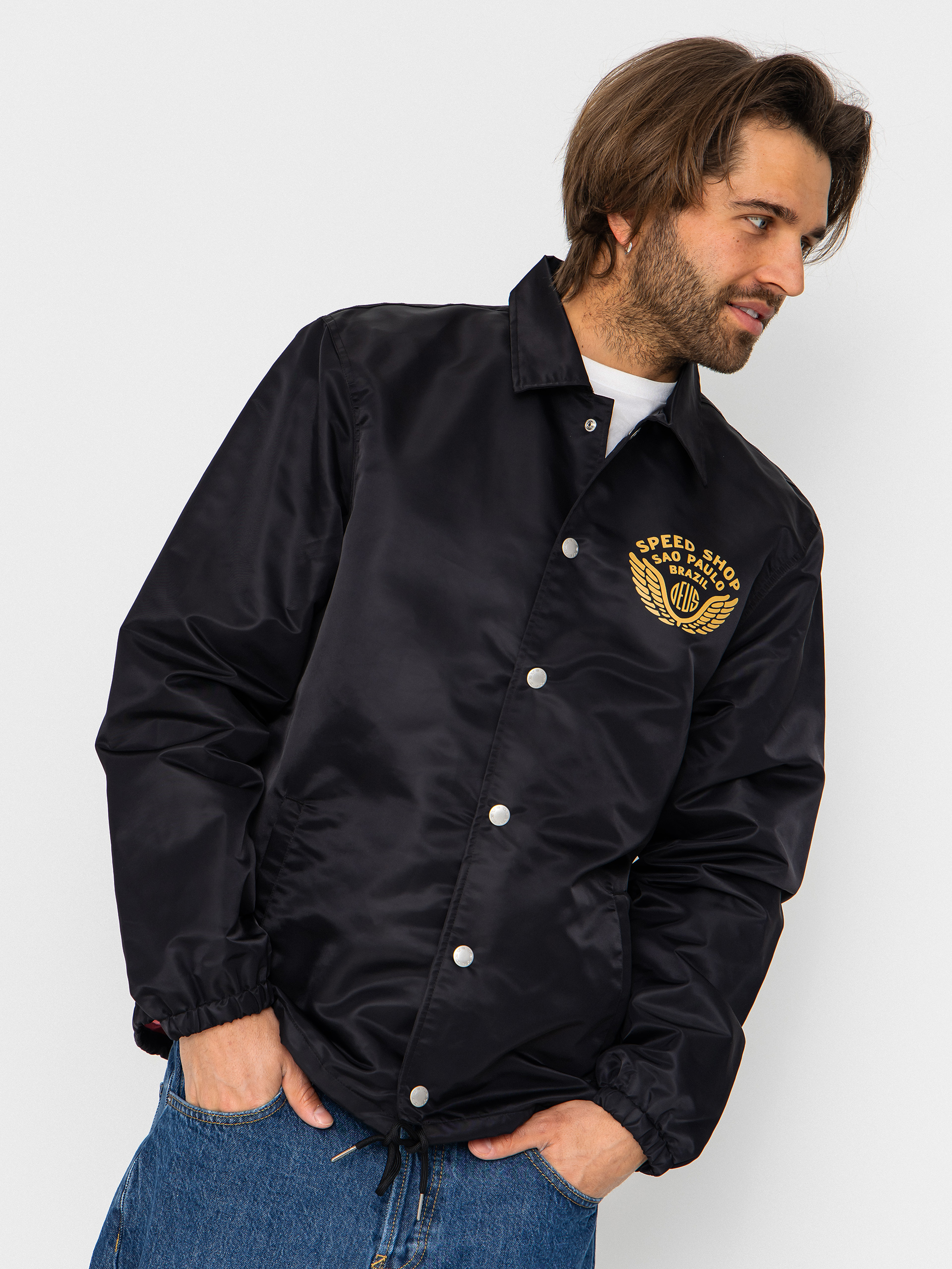 Geacă Deus Ex Machina Munificence Nylon Coach (black)