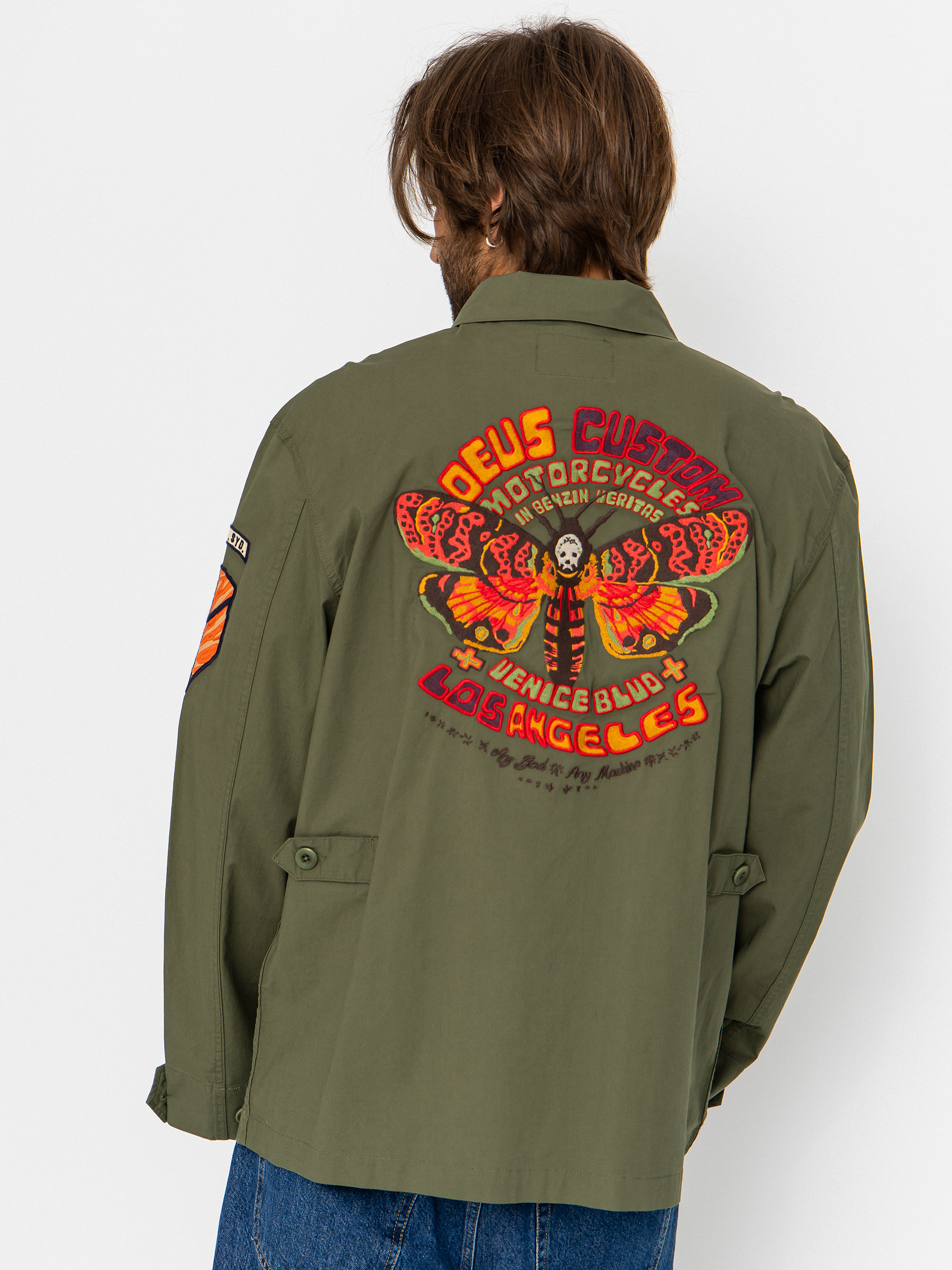 Cămașă Deus Ex Machina Power Overshirt (pine green)