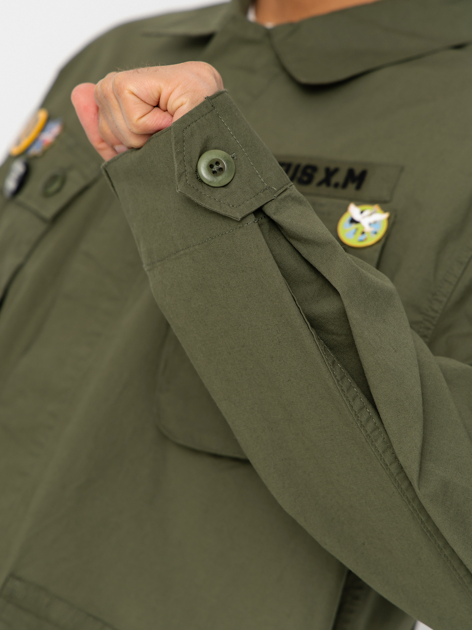Cămașă Deus Ex Machina Power Overshirt (pine green)