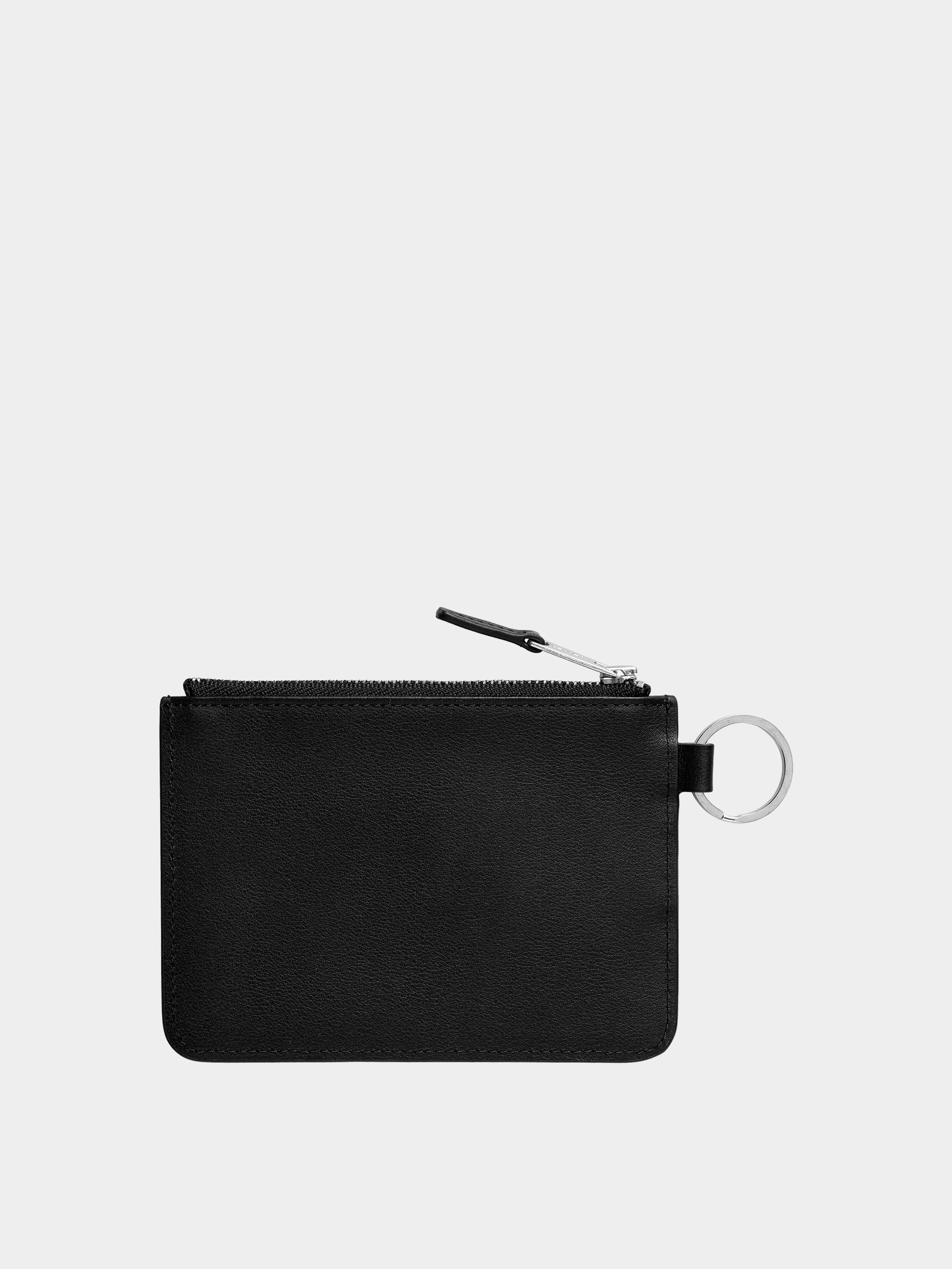 Portofel Carhartt WIP Deconstructed Leather (black/silver)