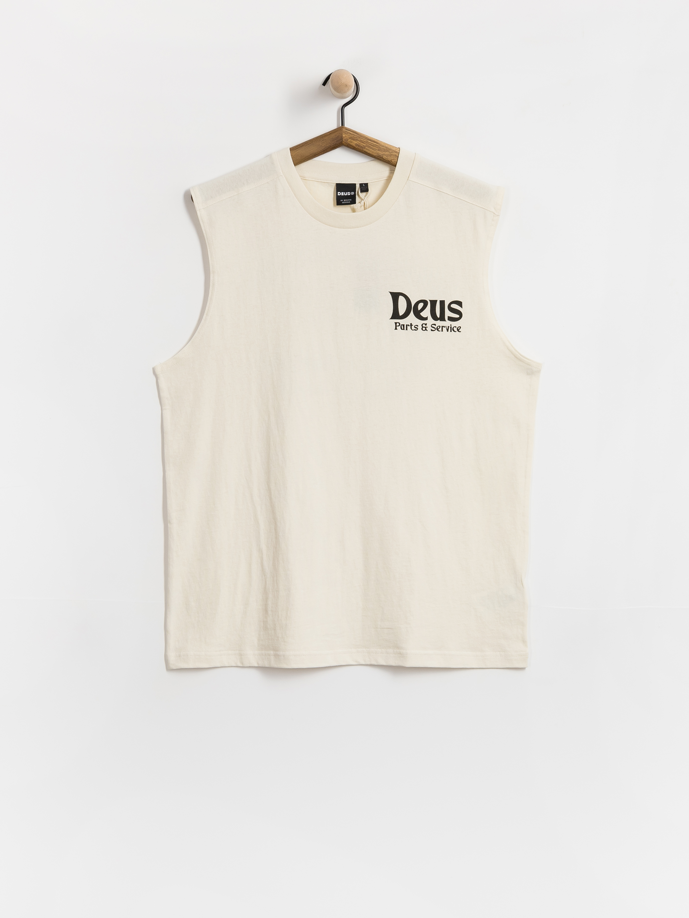 Tricou Deus Ex Machina Knucklebones Muscle (dirty white)