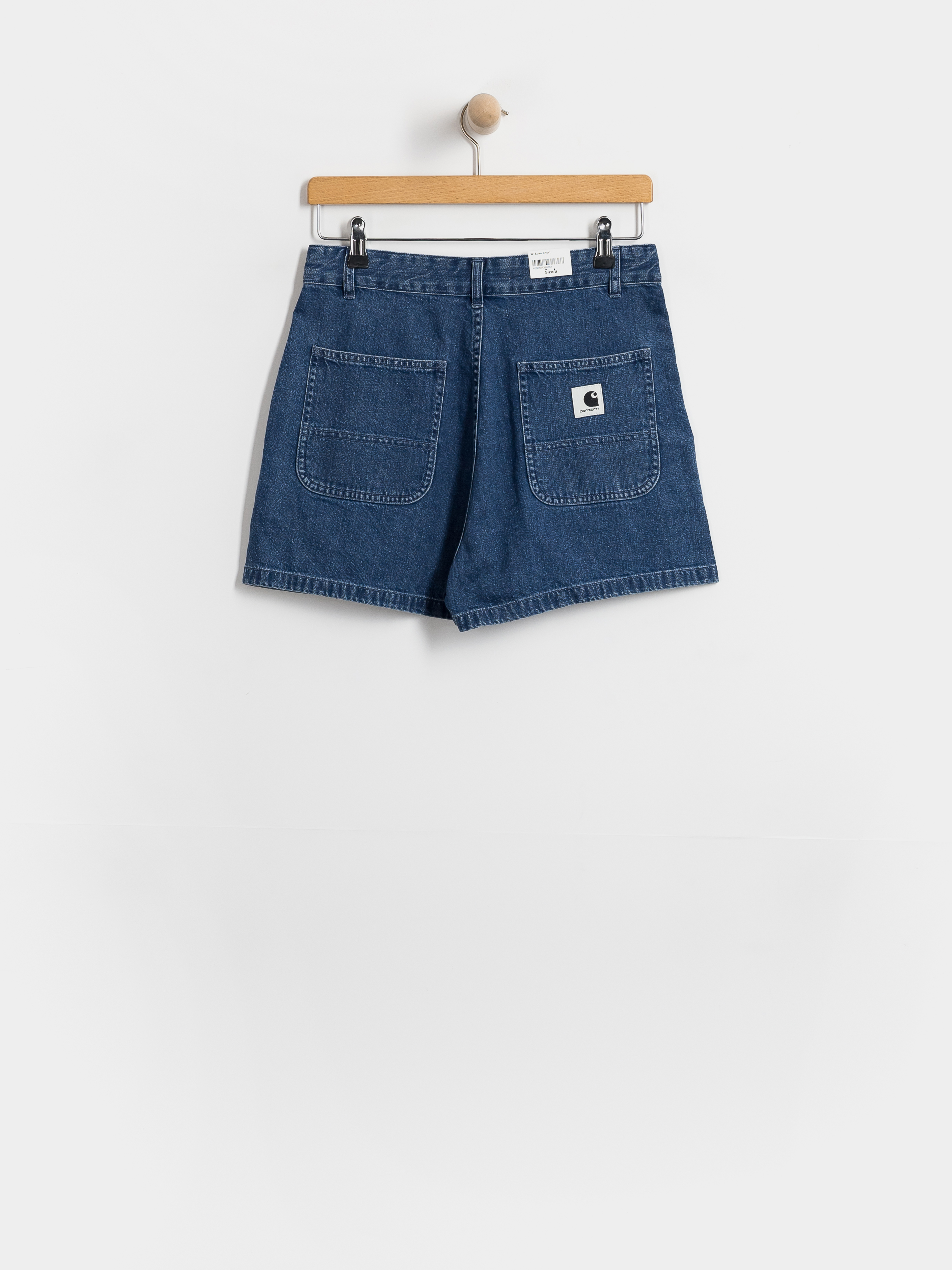 Pantaloni scurți Carhartt WIP Lova Wmn (blue stone washed)