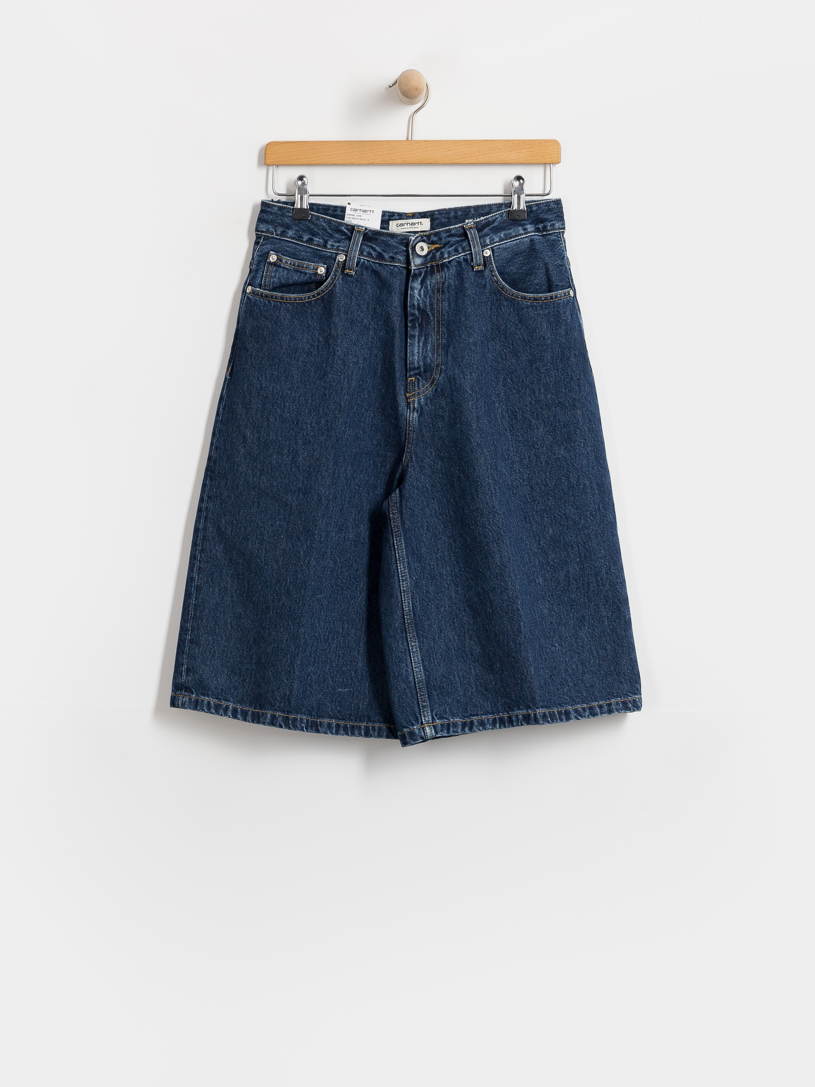 Pantaloni scurți Carhartt WIP Belmont Wmn (blue stone washed)