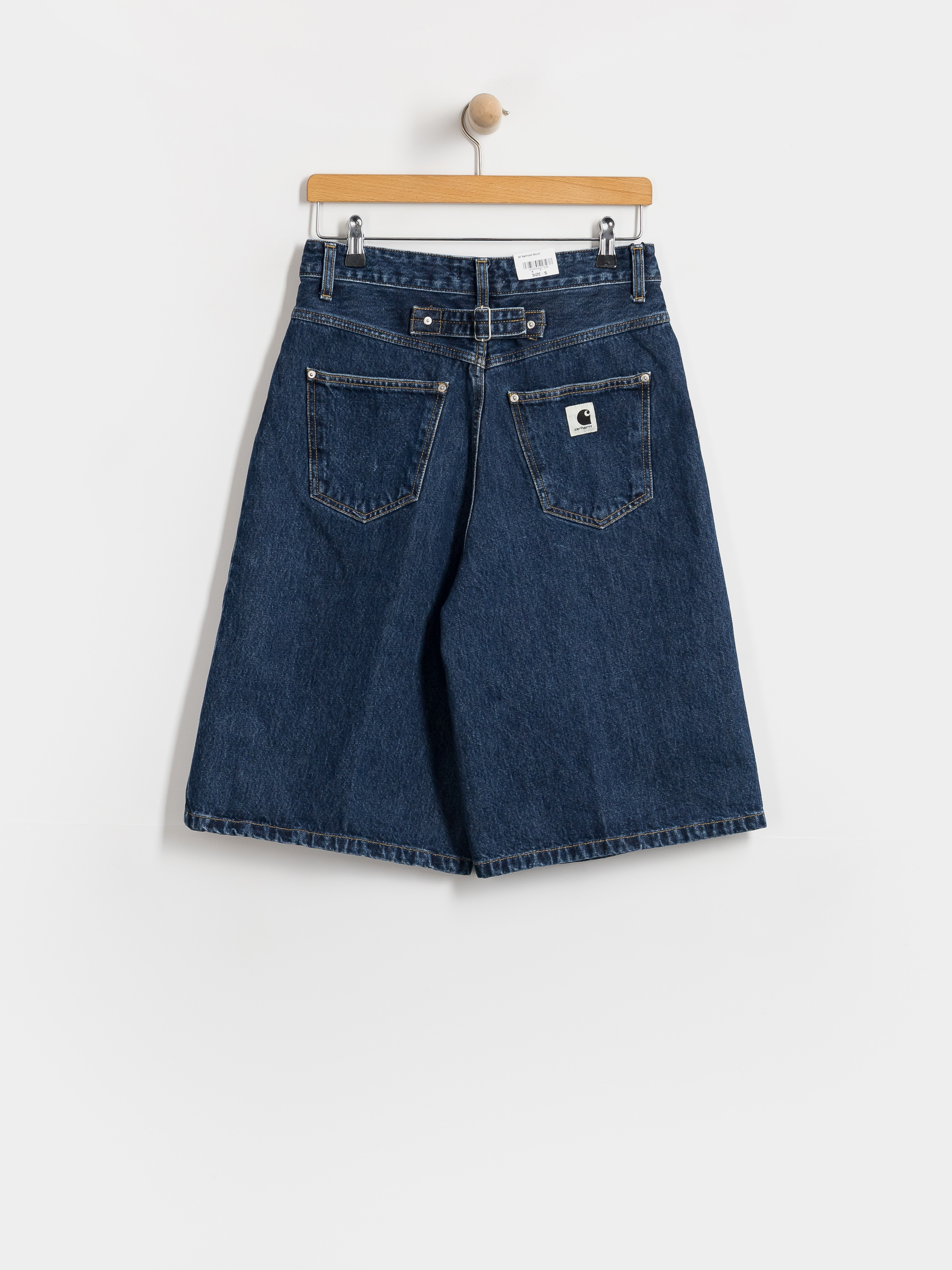 Pantaloni scurți Carhartt WIP Belmont Wmn (blue stone washed)