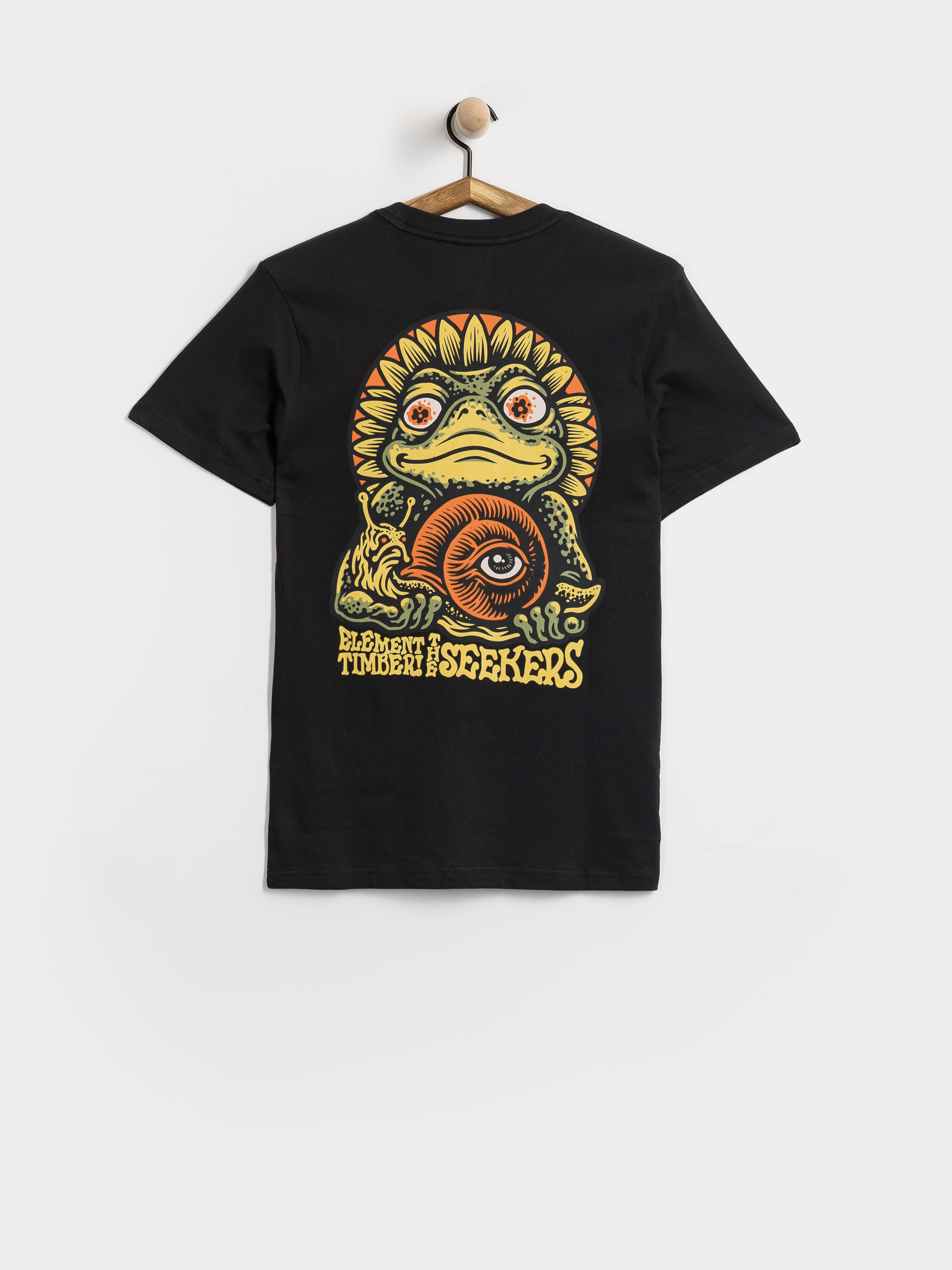 Tricou Element Timber The Frog (off black)