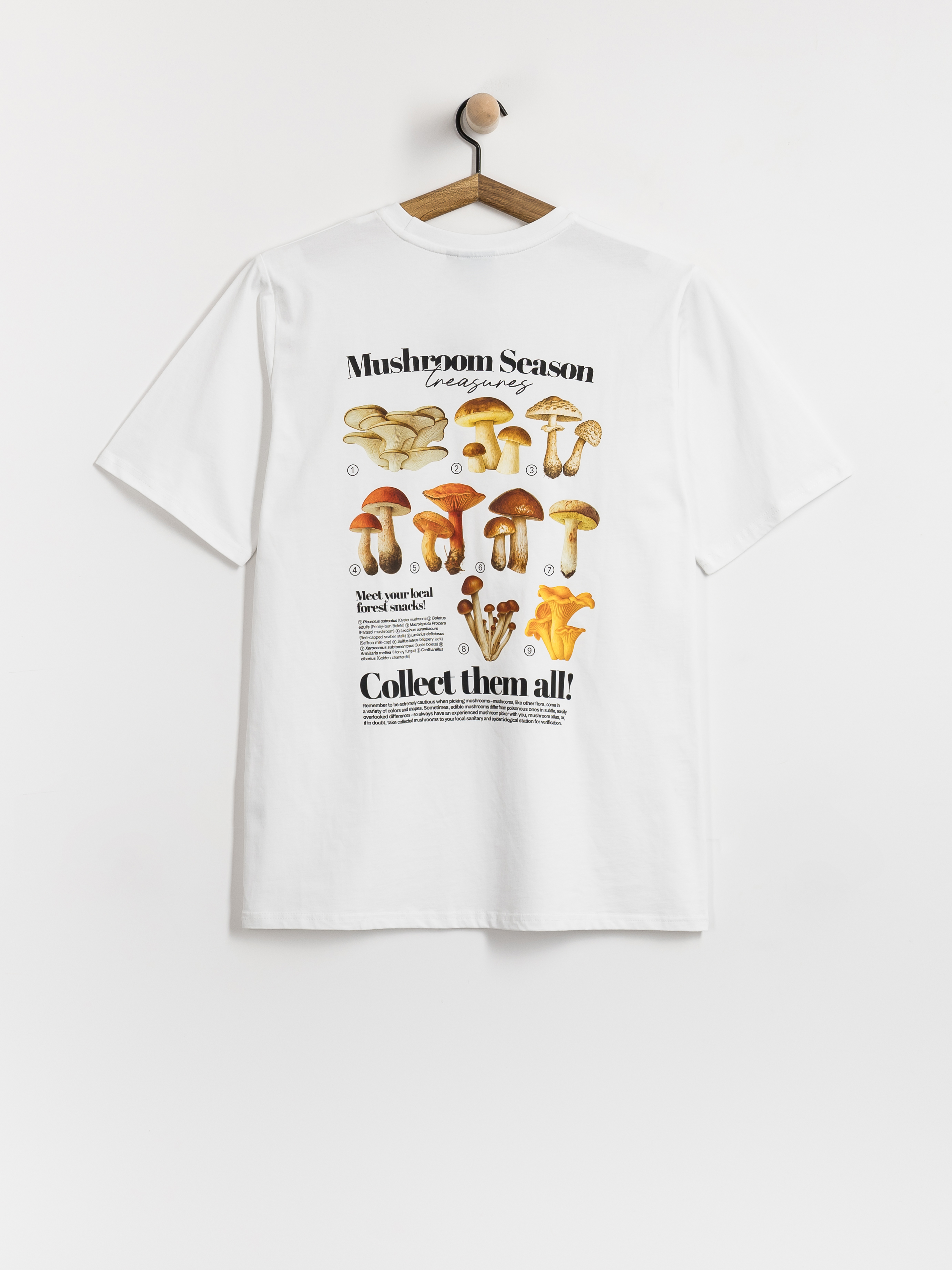 Tricou Palto Mushroom Hunter (white)