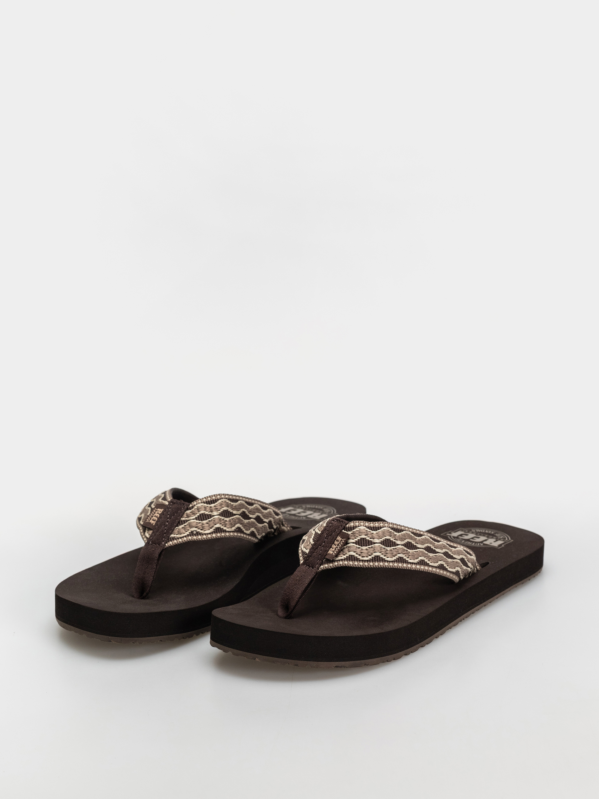 papuci de plajă Reef Smoothy (brown/brown)