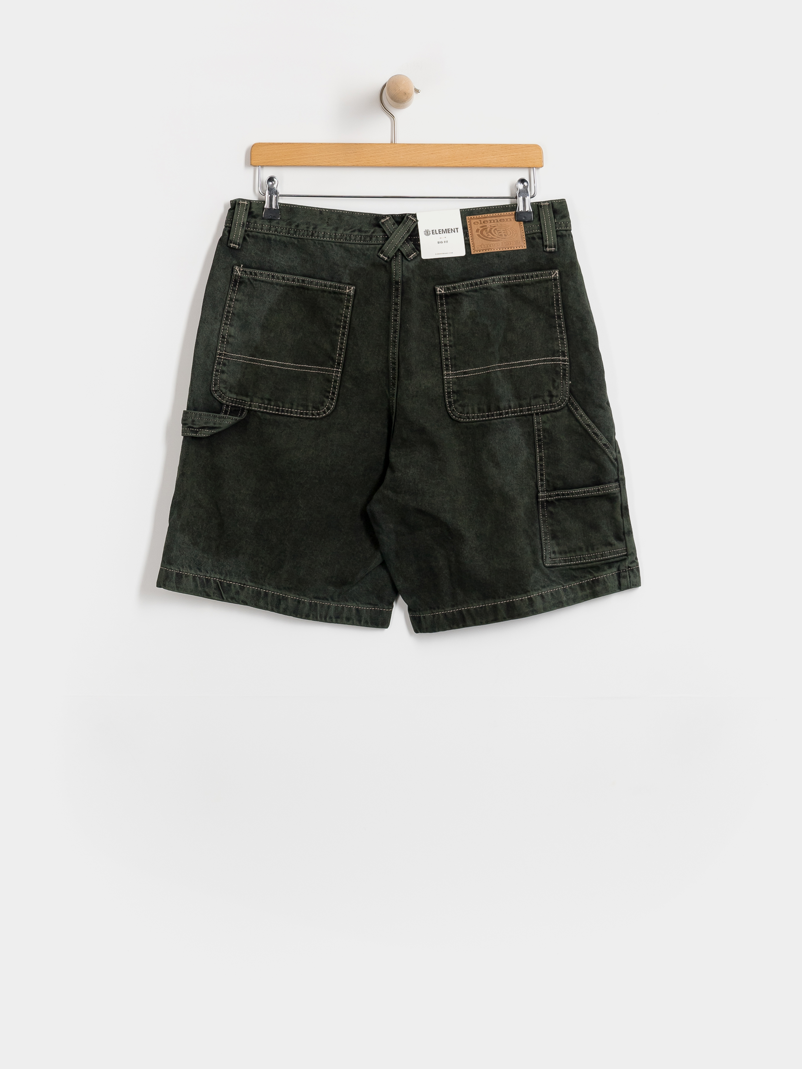 Pantaloni scurți Element Big Carpenter Denim Wk (black green tint)