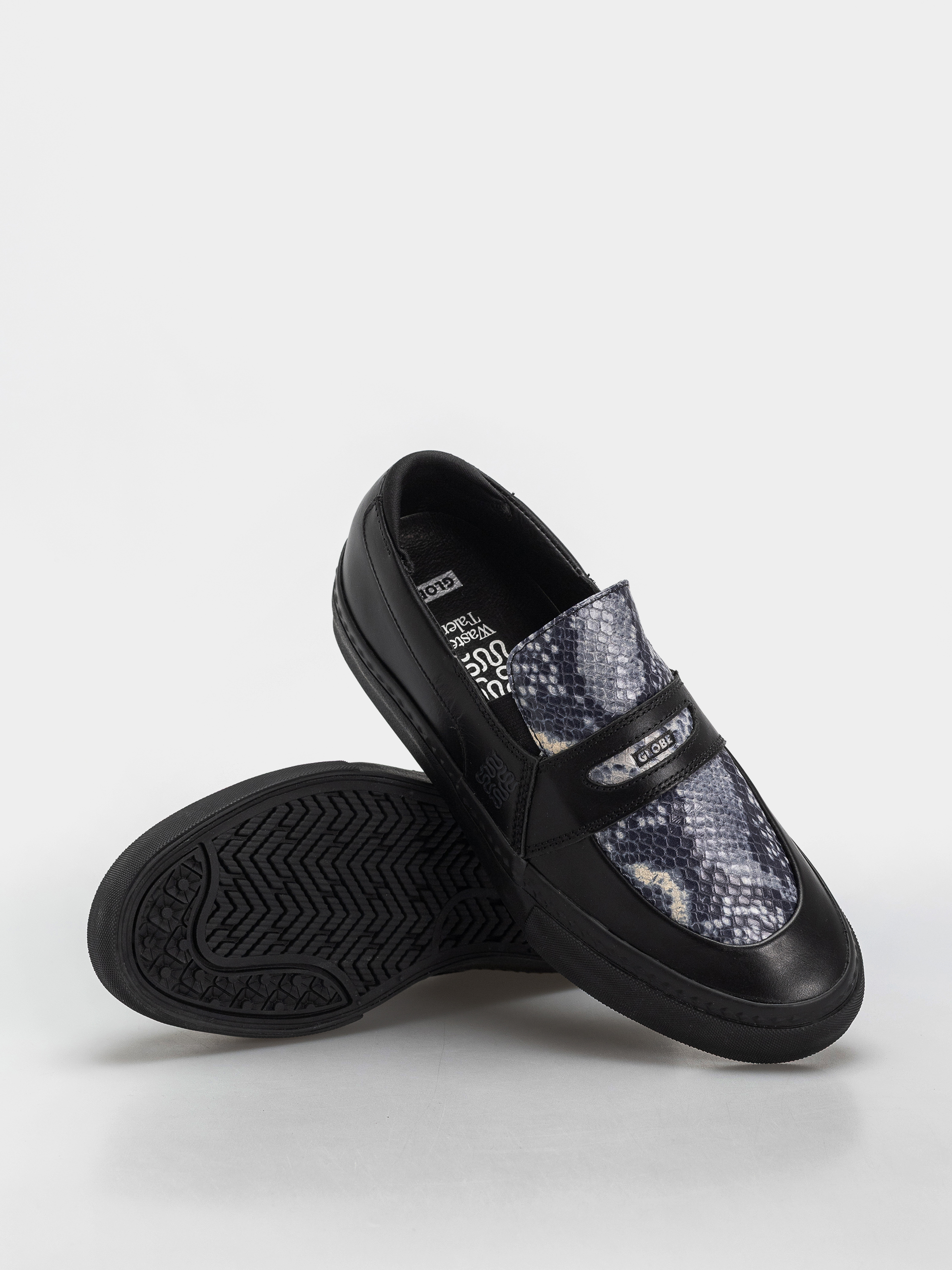 Pantofi Globe Liaizon (wasted talent black/snake)