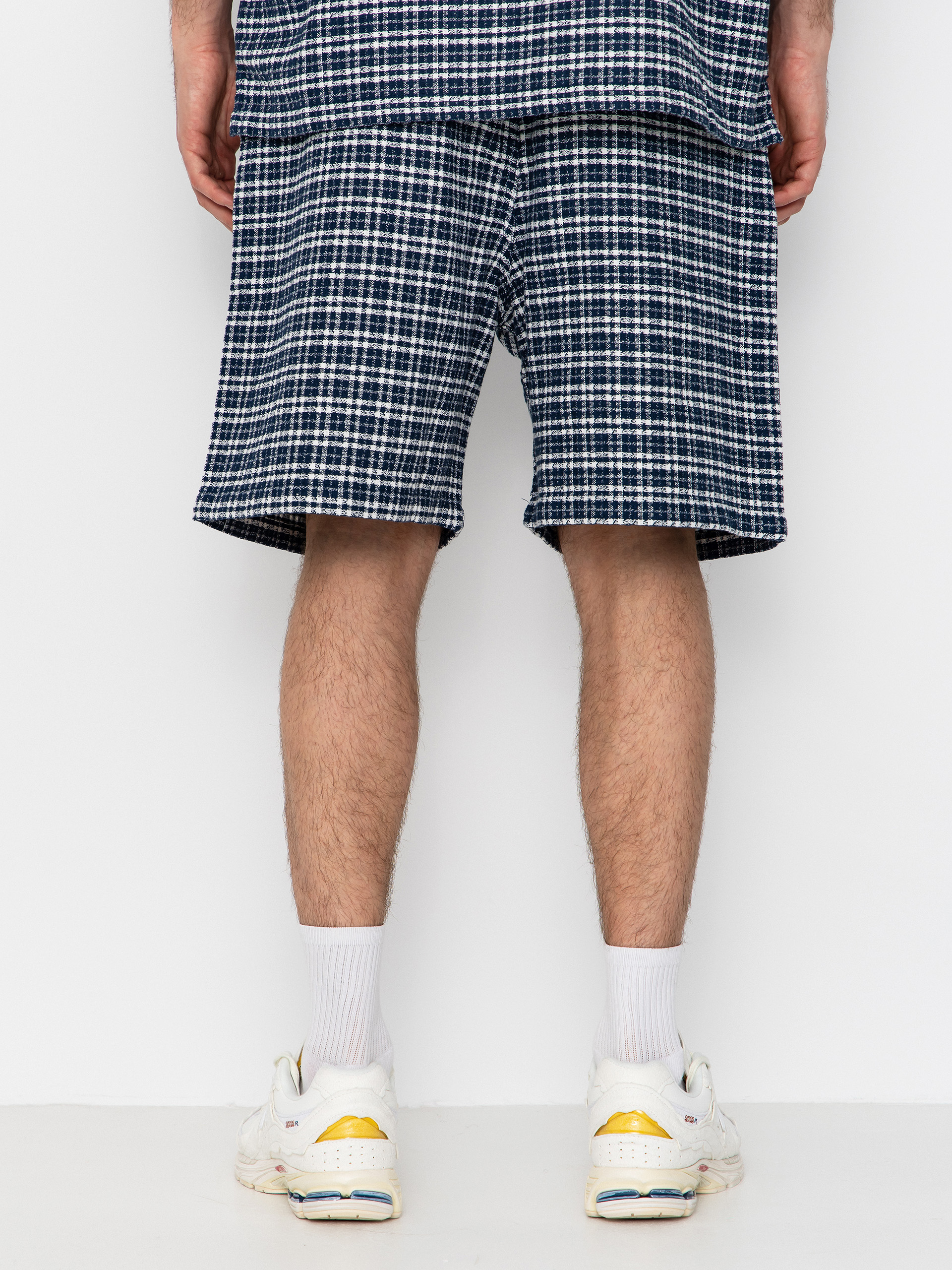 Pantaloni scurți Carhartt WIP Kander (kander check/blue river)