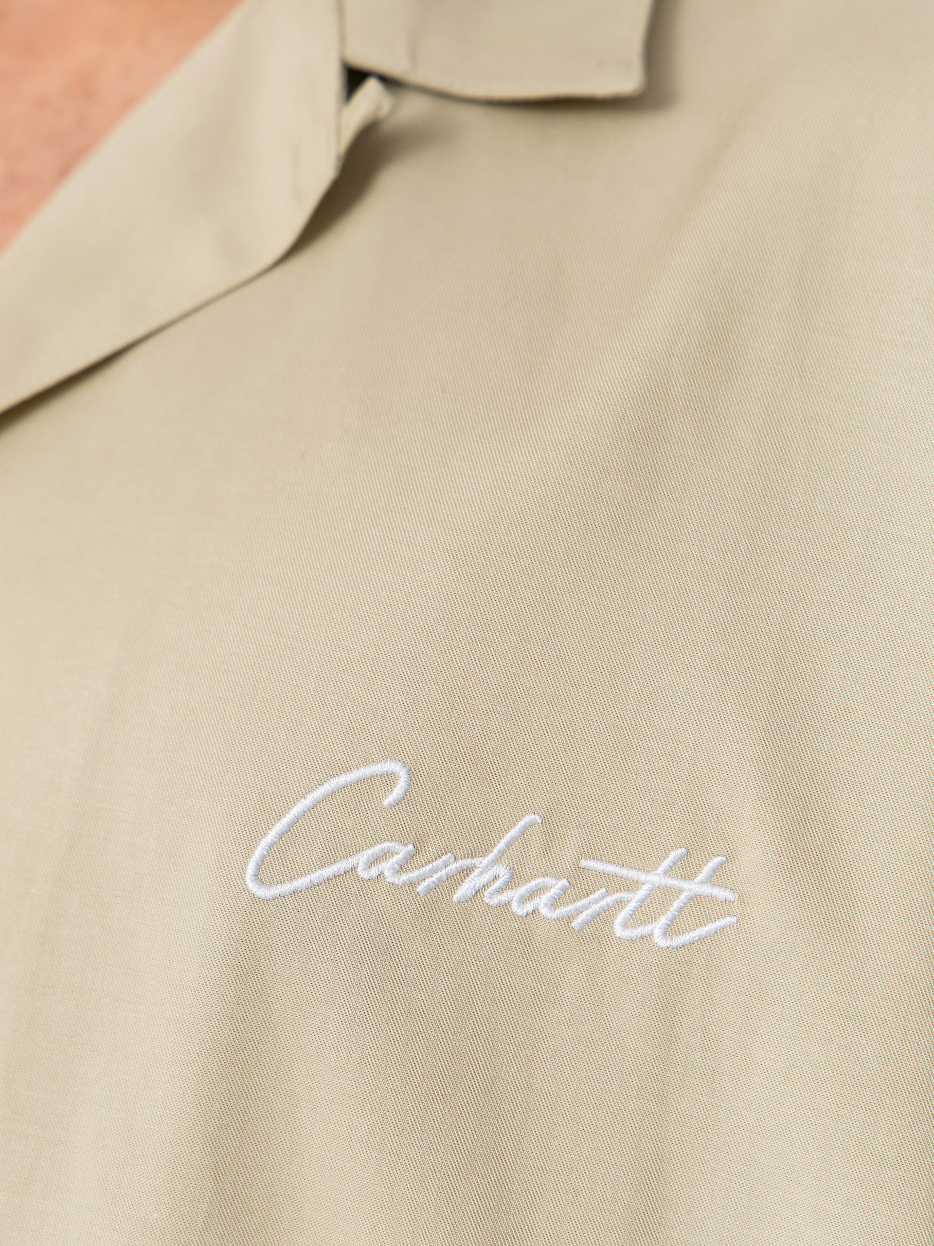 Cămașă Carhartt WIP Delray (stone/white)