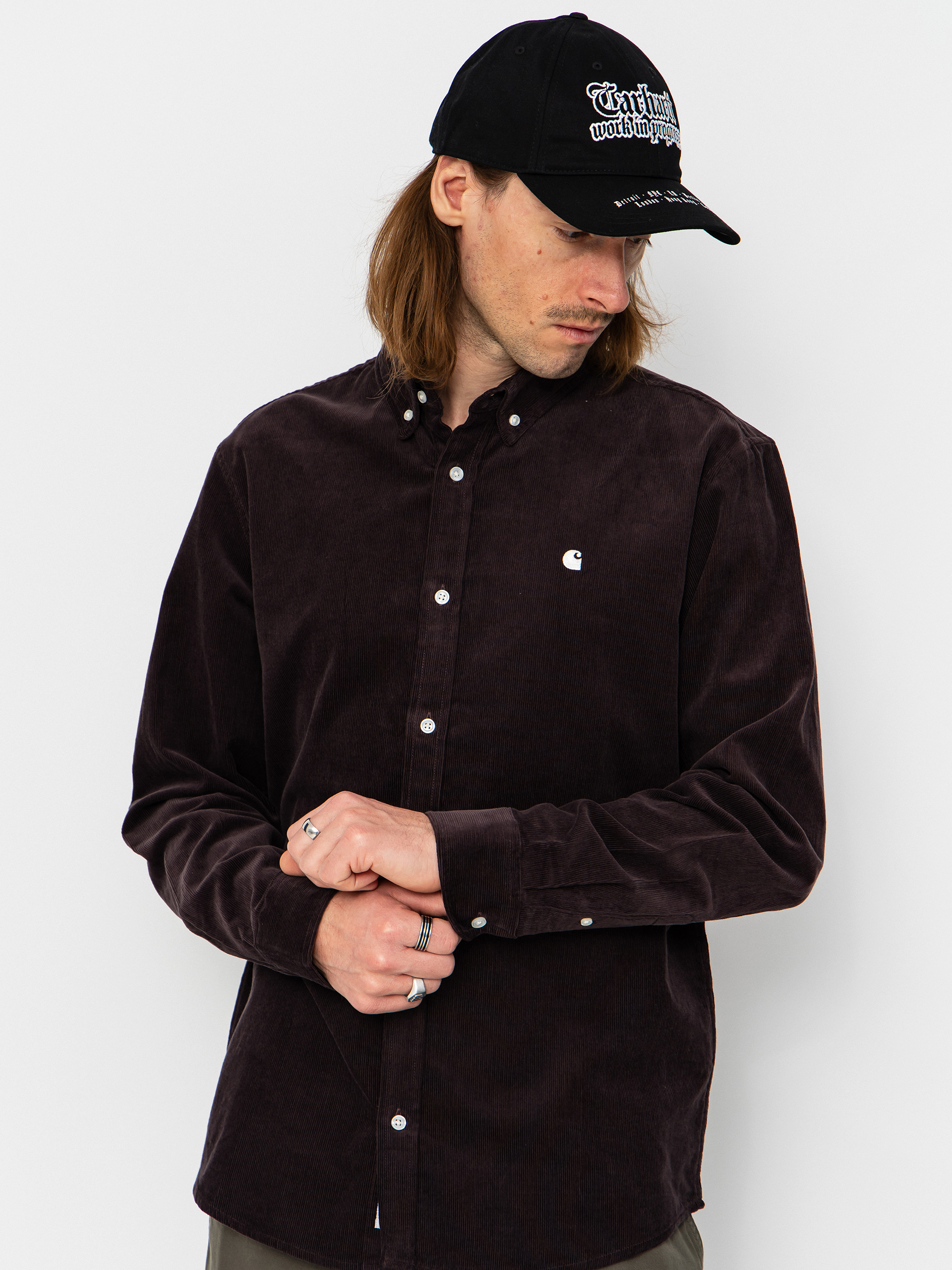 Cămașă Carhartt WIP Madison Fine Cord (shale/wax)