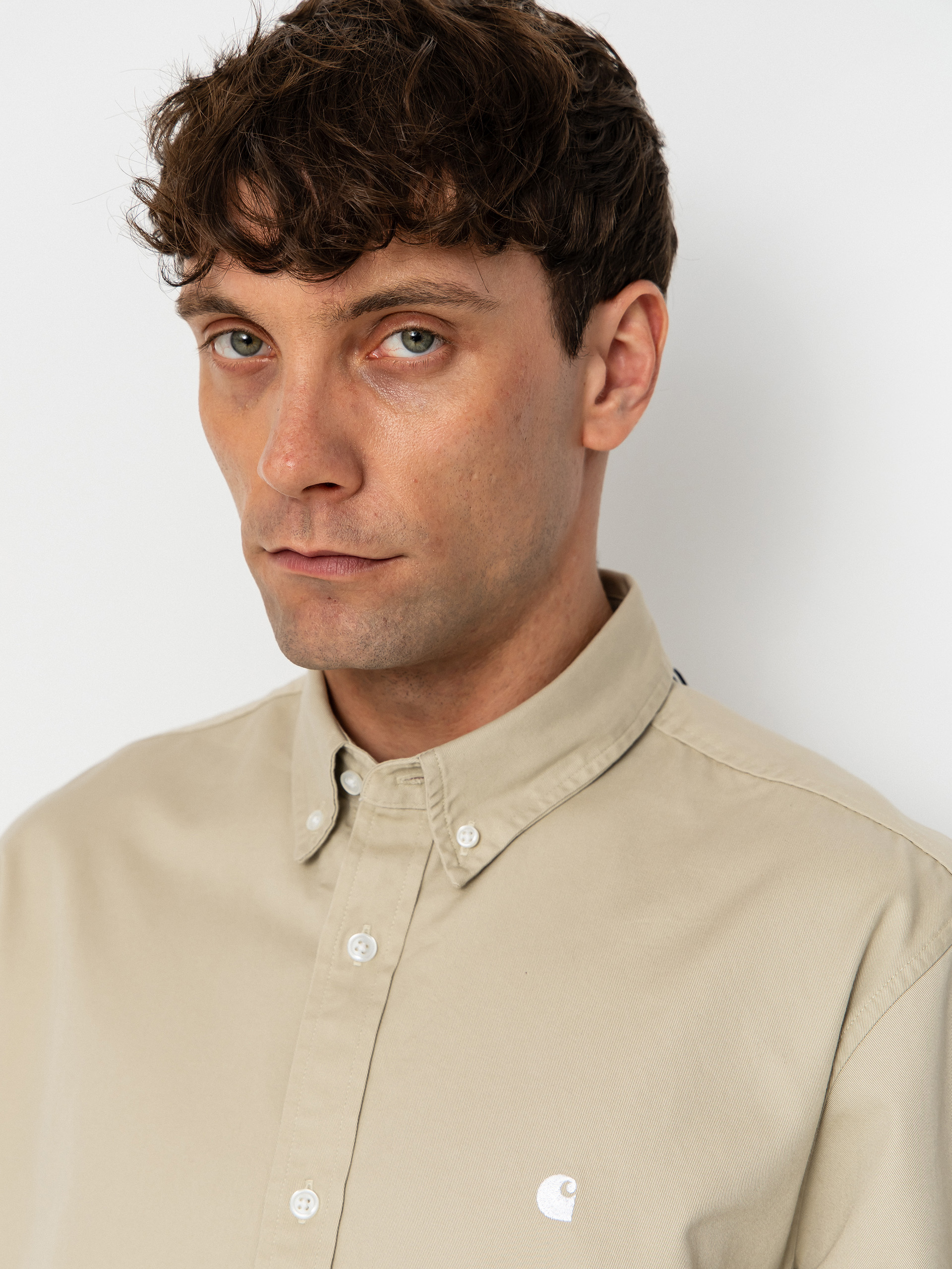 Cămașă Carhartt WIP Madison (stone/white)