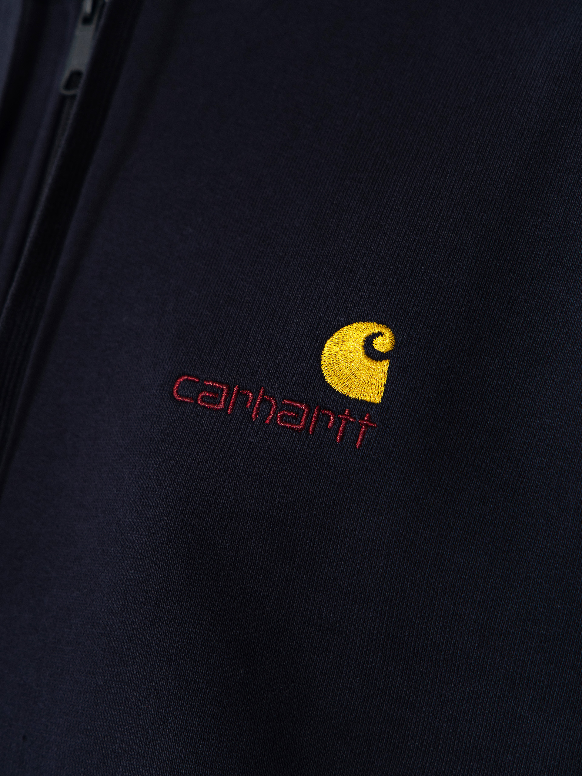 Hanorac cu glugă Carhartt WIP American Script ZHD (deep night)
