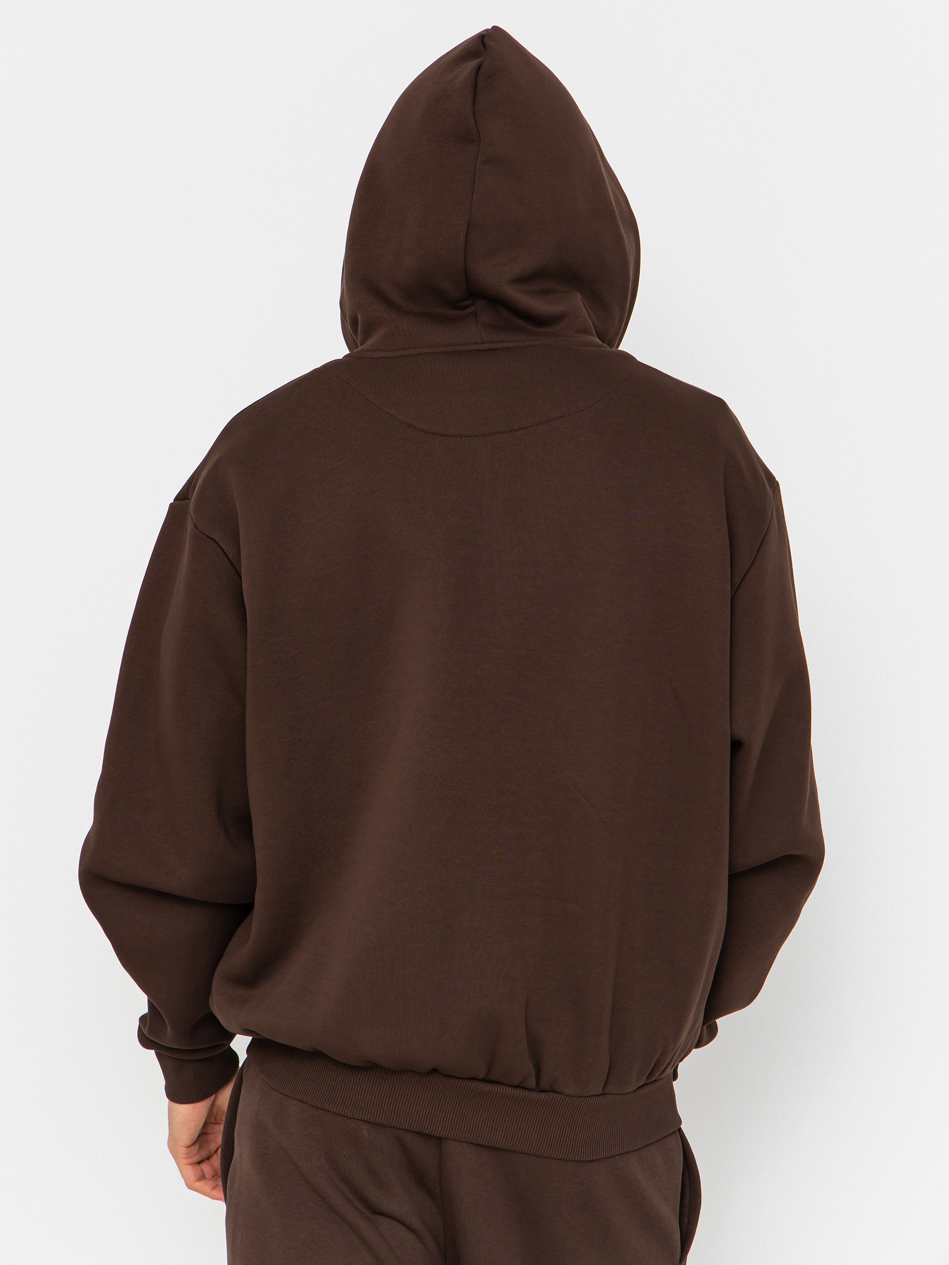 Hanorac cu glugă Karl Kani Small Signature Essential ZHD (brown)