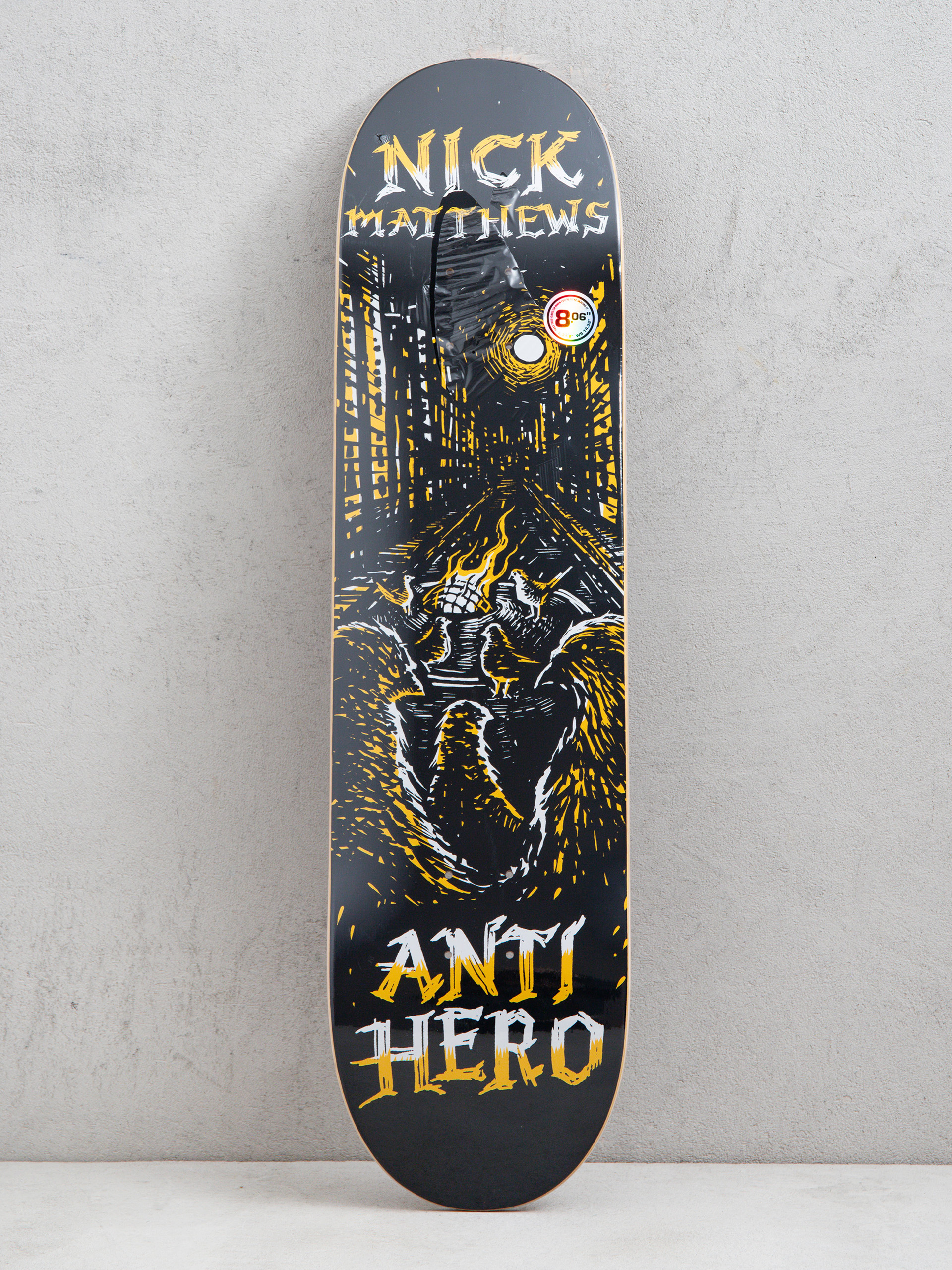 Placă Antihero Matthews Fireside (black)