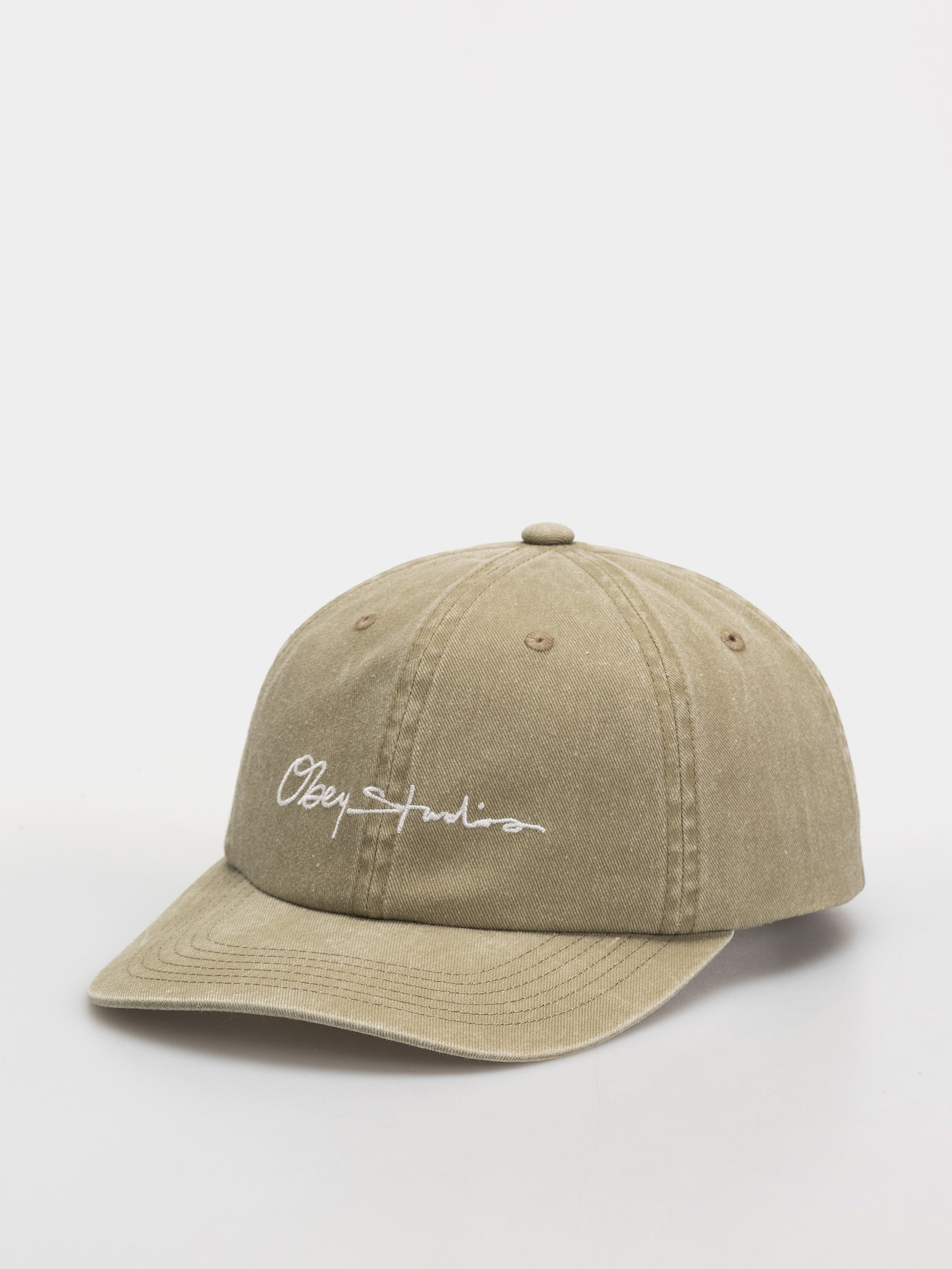 Șapcă OBEY Pigment Signature (pigment khaki)