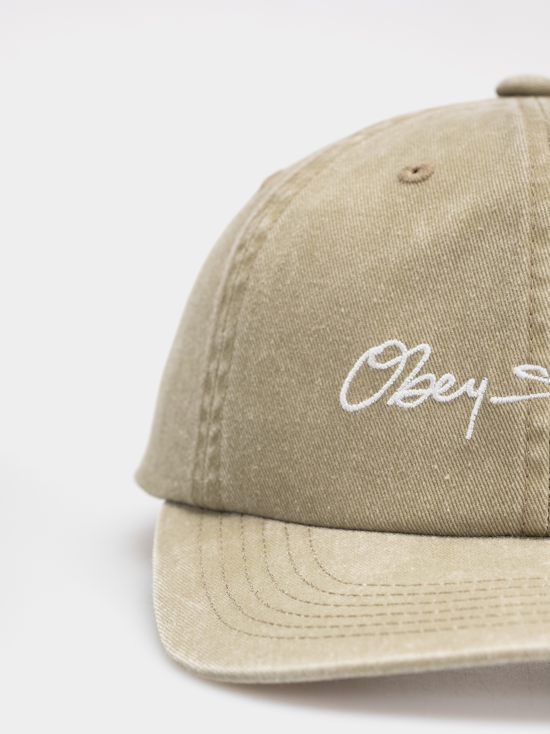 Șapcă OBEY Pigment Signature (pigment khaki)