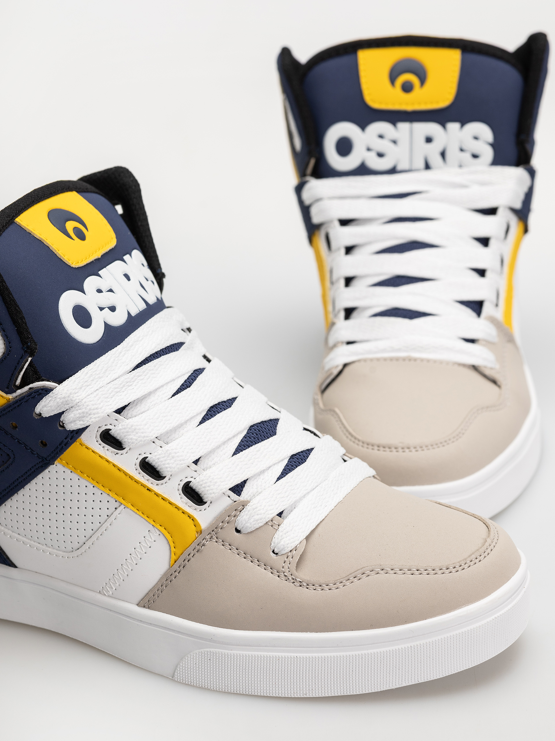 Pantofi Osiris Clone (white/navy/tan)