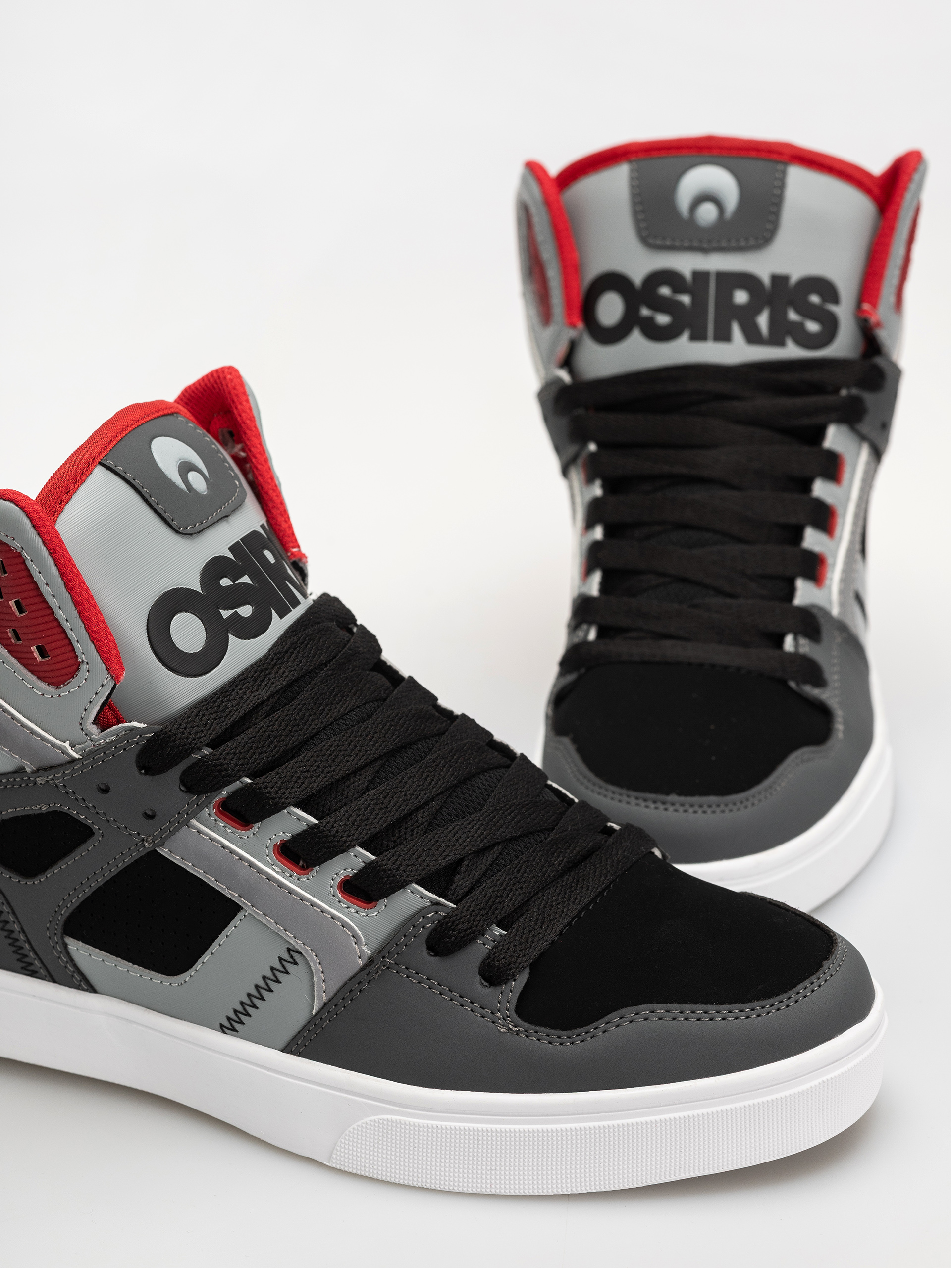 Pantofi Osiris Clone (black/grey/red)