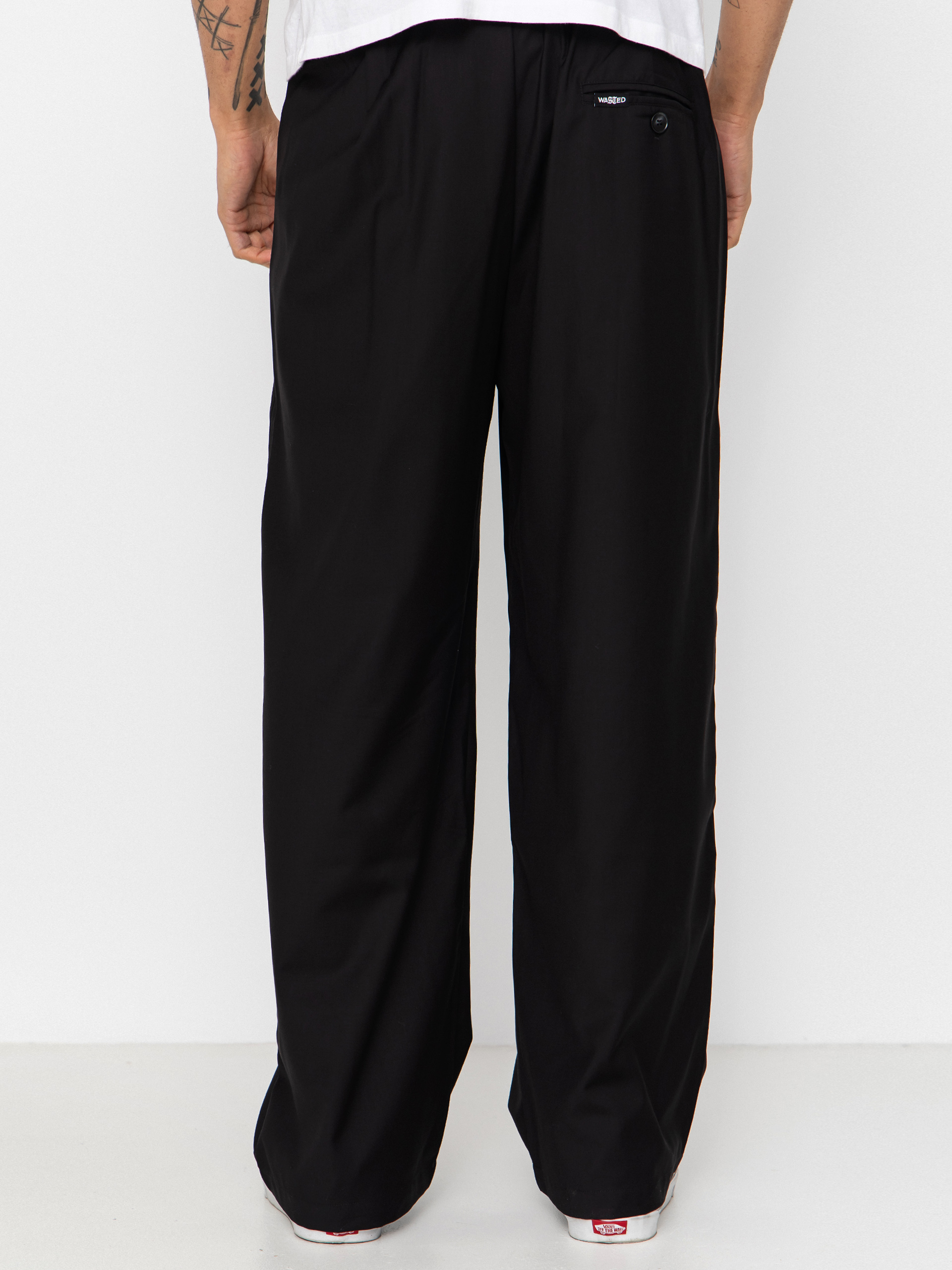 Pantaloni Wasted Paris Pleated (black)