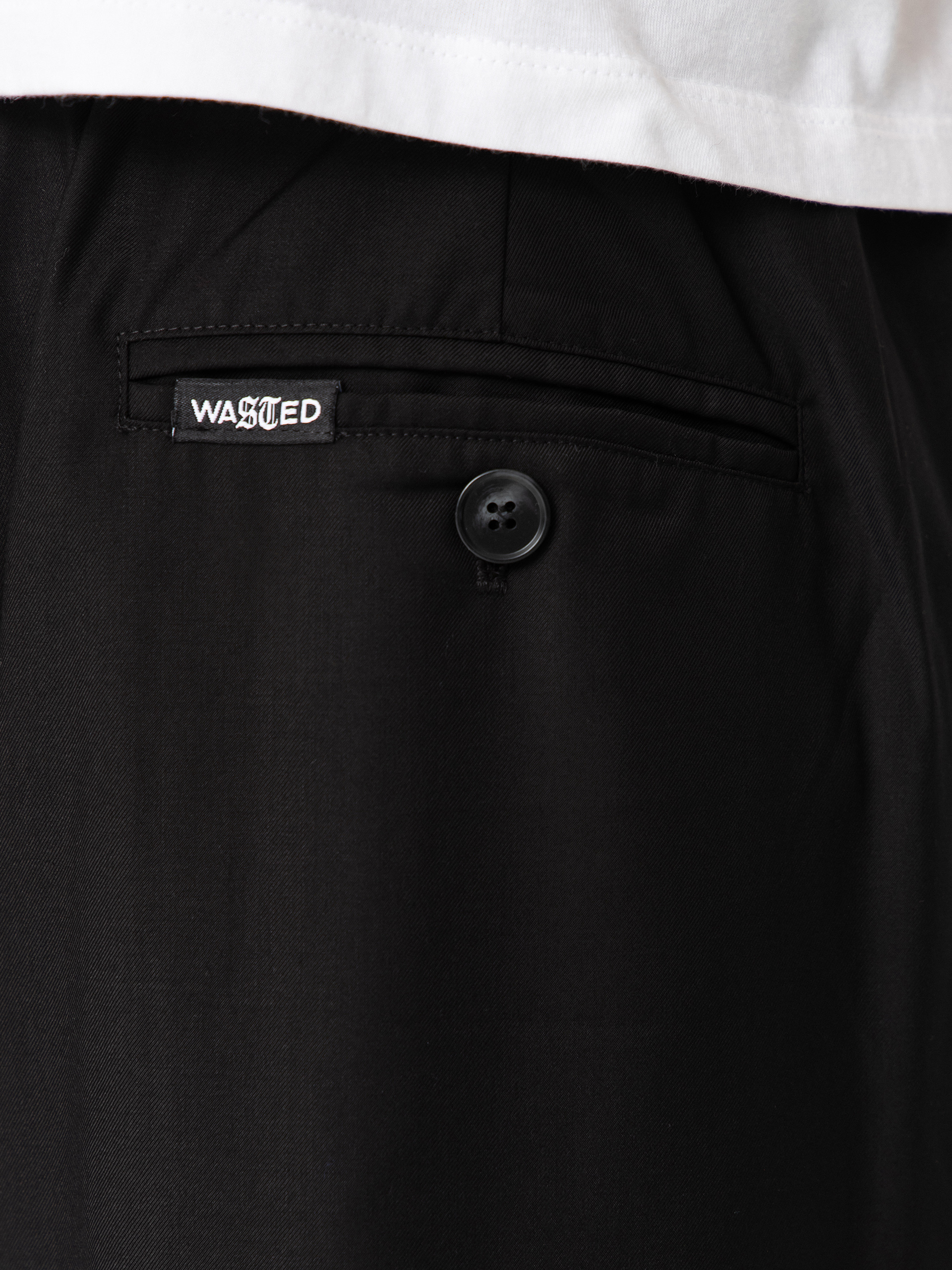 Pantaloni Wasted Paris Pleated (black)