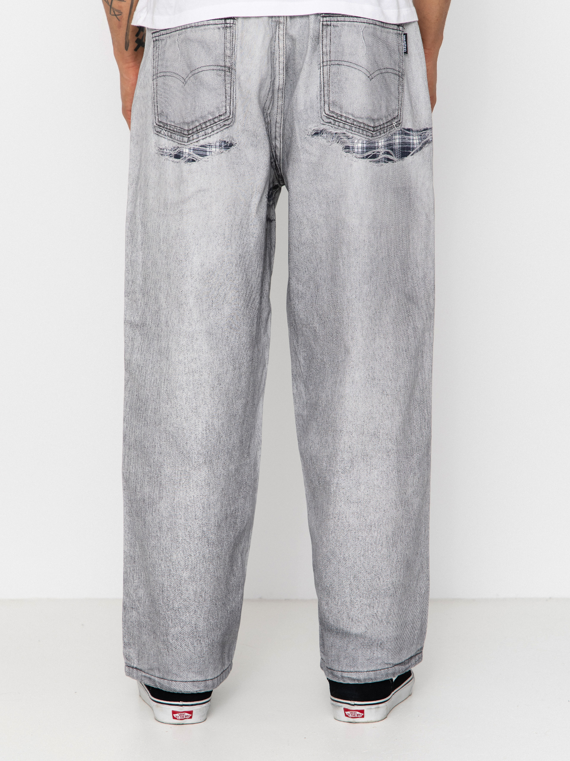 Pantaloni Wasted Paris Trompe L'Oeil Grant (faded grey)