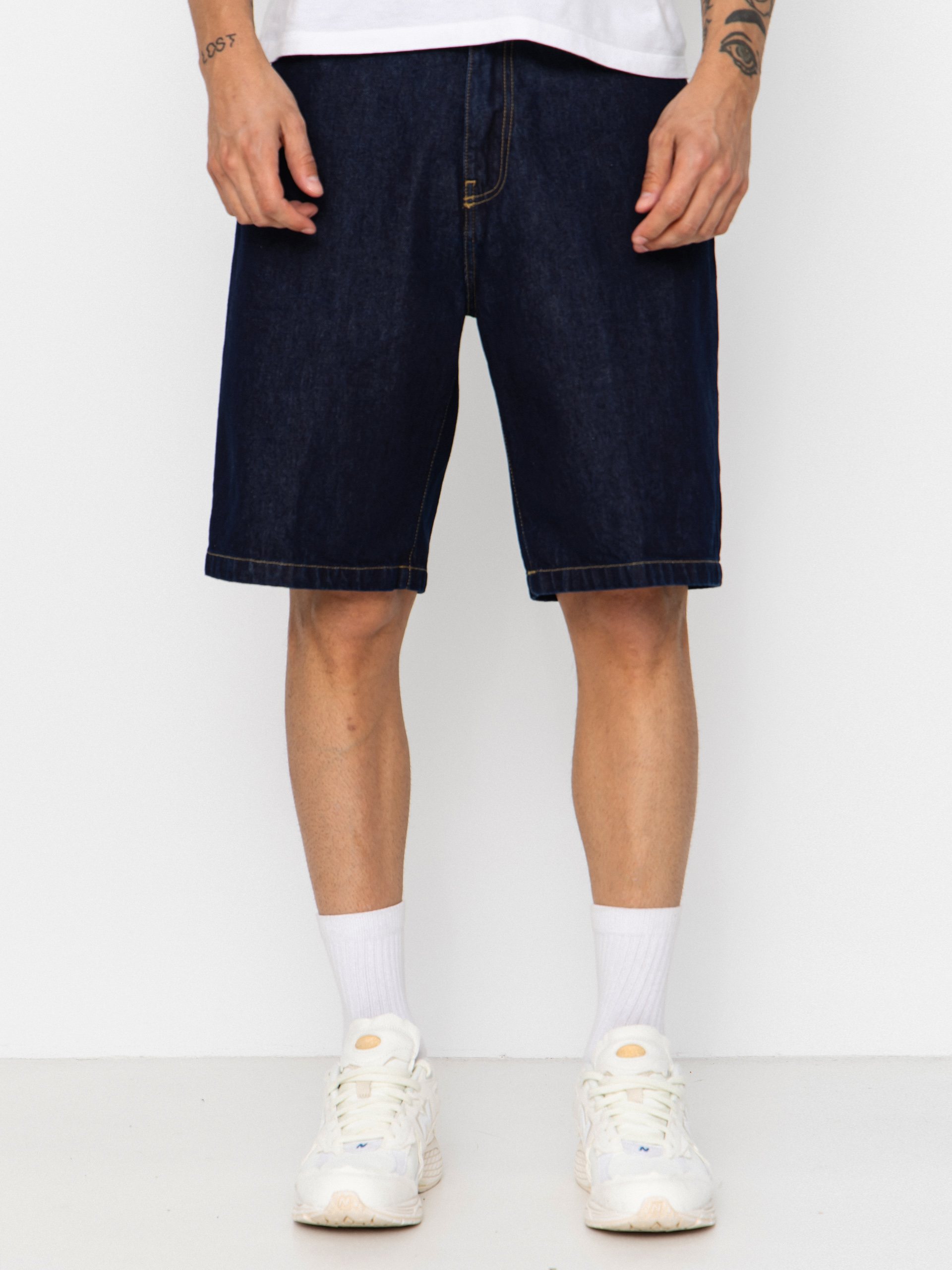 Pantaloni scuru021bi Carhartt WIP Landon (blue rinsed)