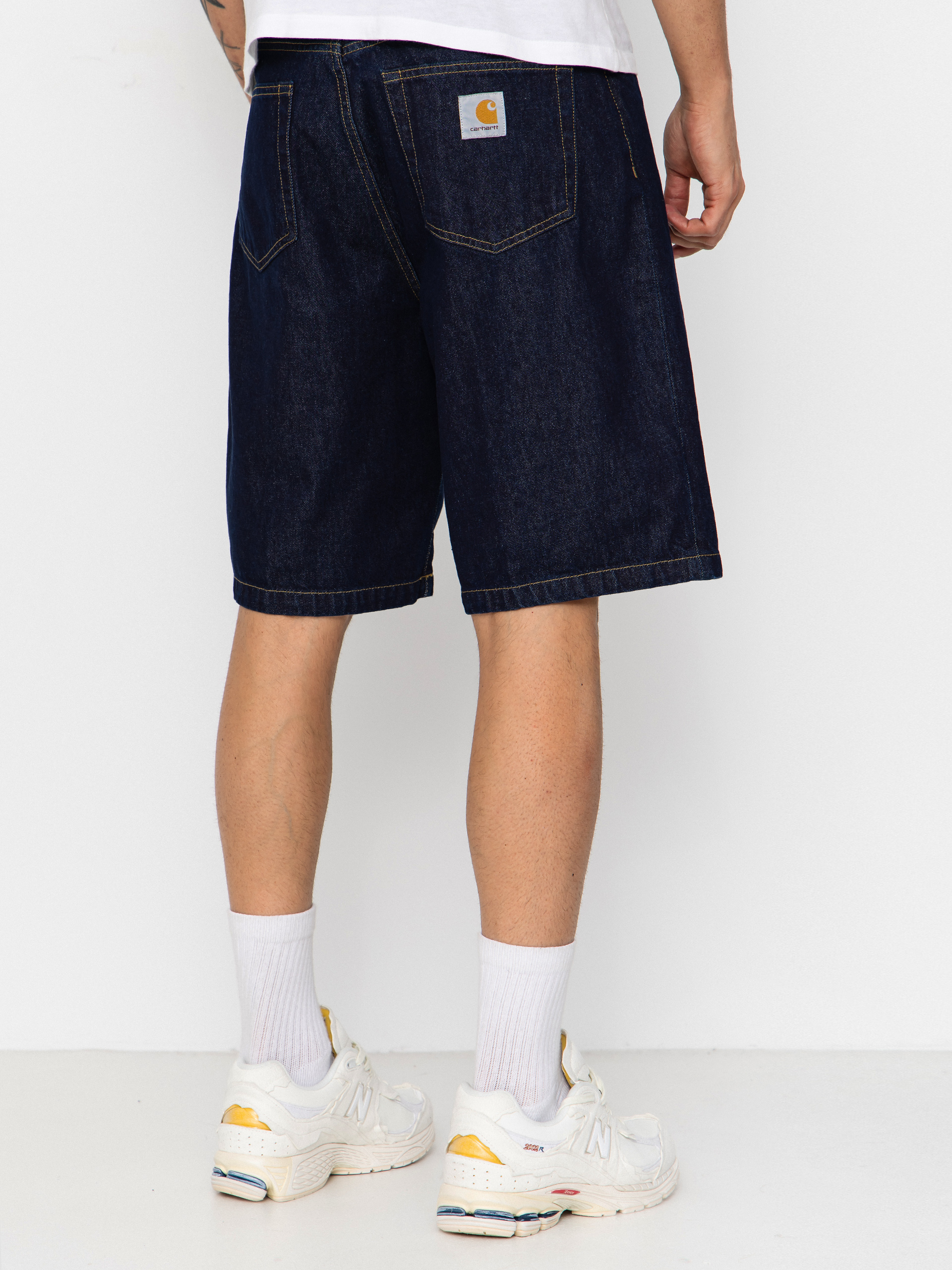 Pantaloni scurți Carhartt WIP Landon (blue rinsed)