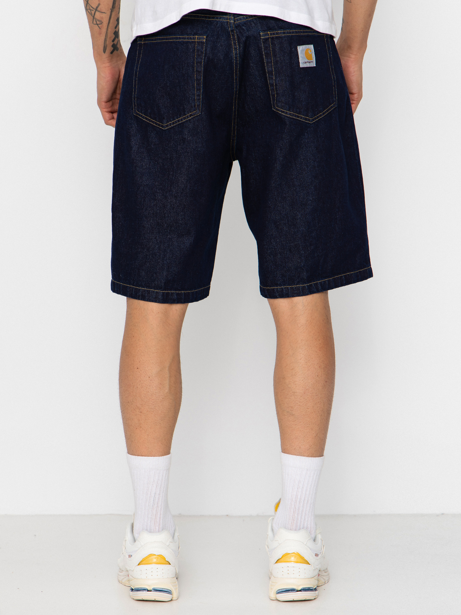 Pantaloni scurți Carhartt WIP Landon (blue rinsed)