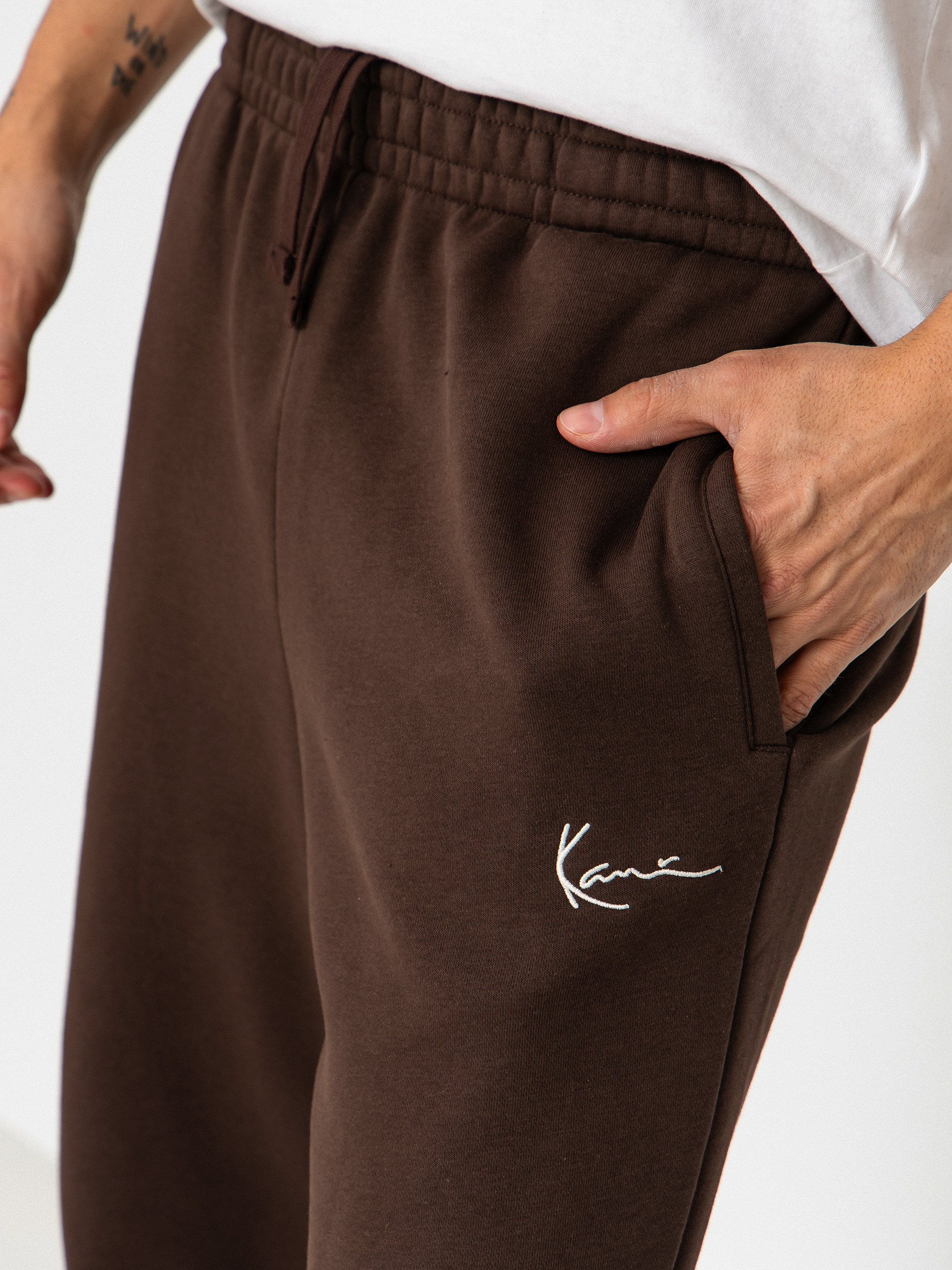 Pantaloni Karl Kani Small Signature Essential Baggy (brown)