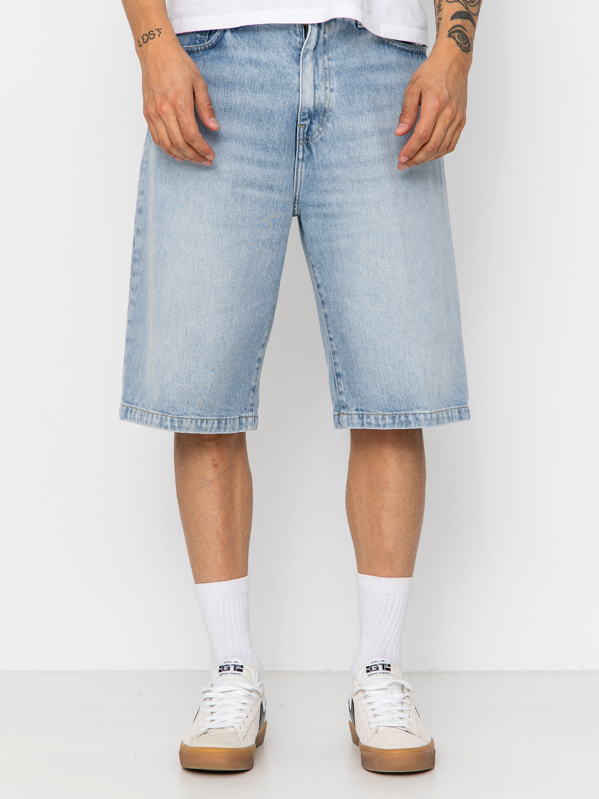 Pantaloni scuru021bi Carhartt WIP Langdon (blue heavy worn bleached)
