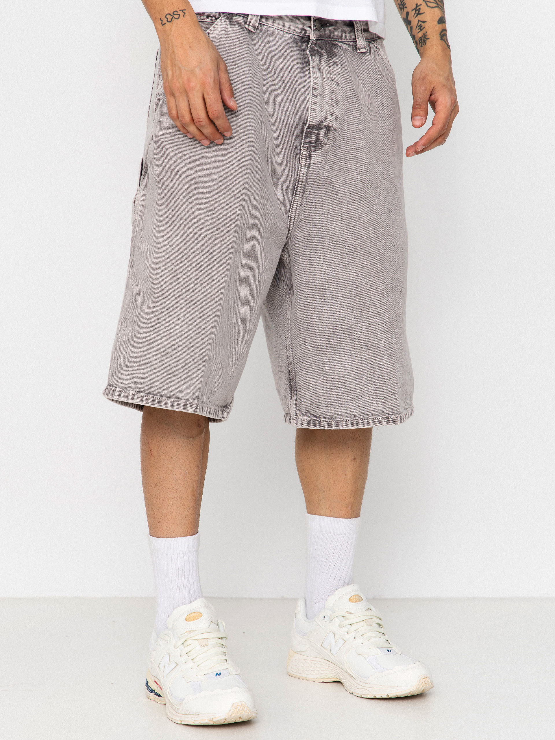 Pantaloni scurți Carhartt WIP OG Single Knee (shale chalk wash)