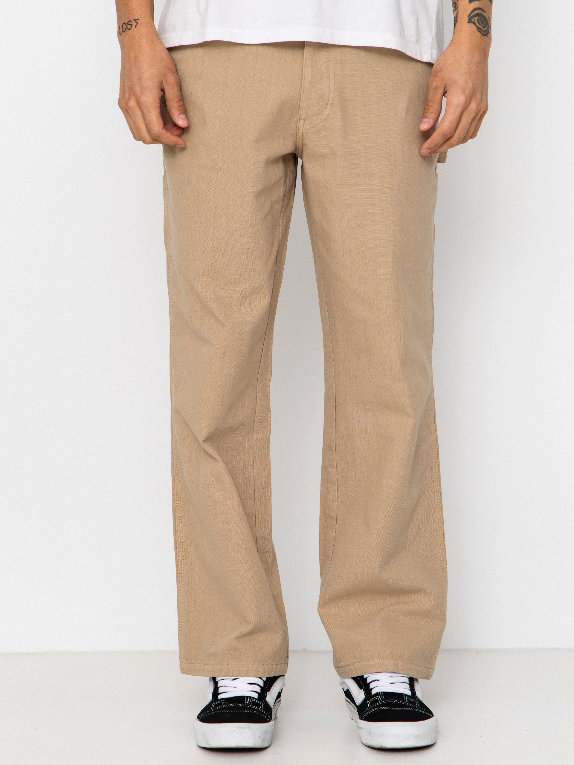 Pantaloni Deus Ex Machina Big Fella Chambray (safari)