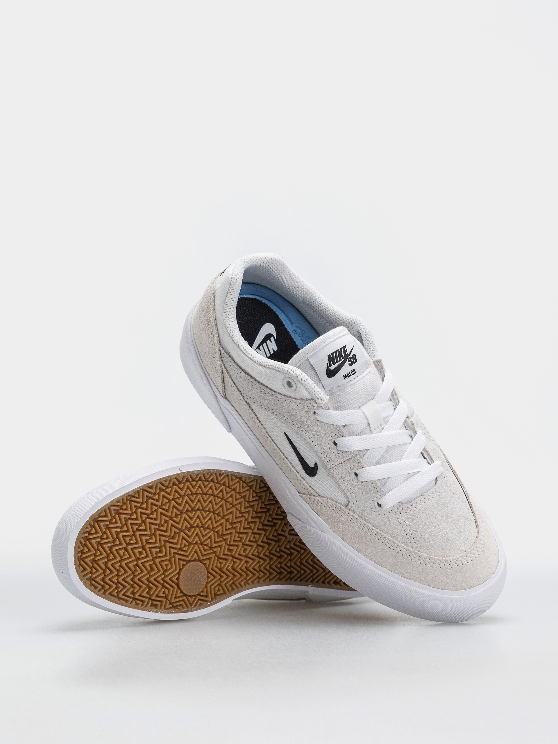 Pantofi Nike SB Malor (white/black/summit white/gum light brown)