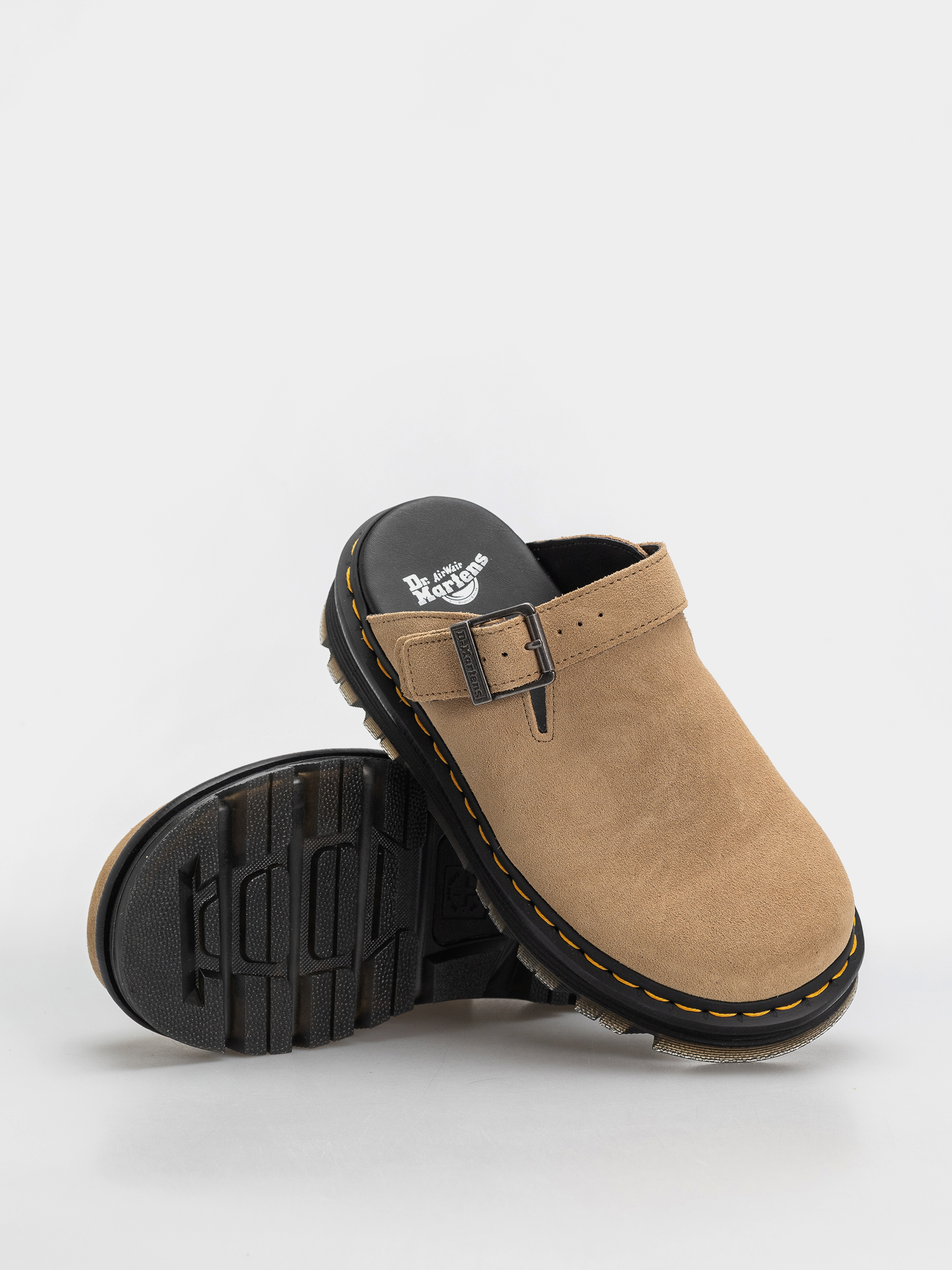 Pantofi Dr. Martens ZebZag Mule (savannah tan suede)