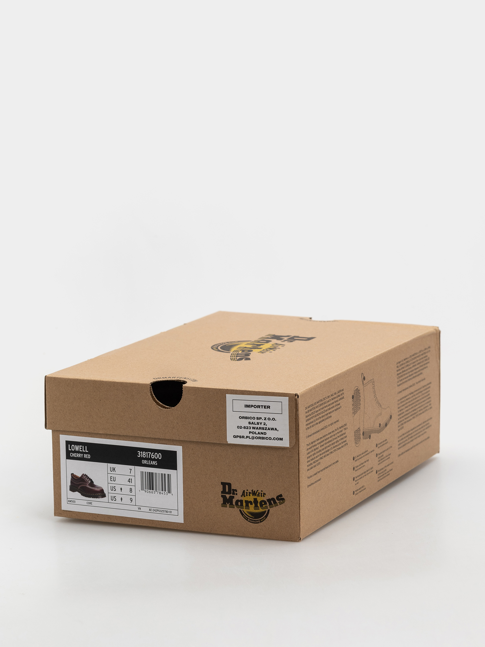 Pantofi Dr. Martens Lowell (cherry red orleans)