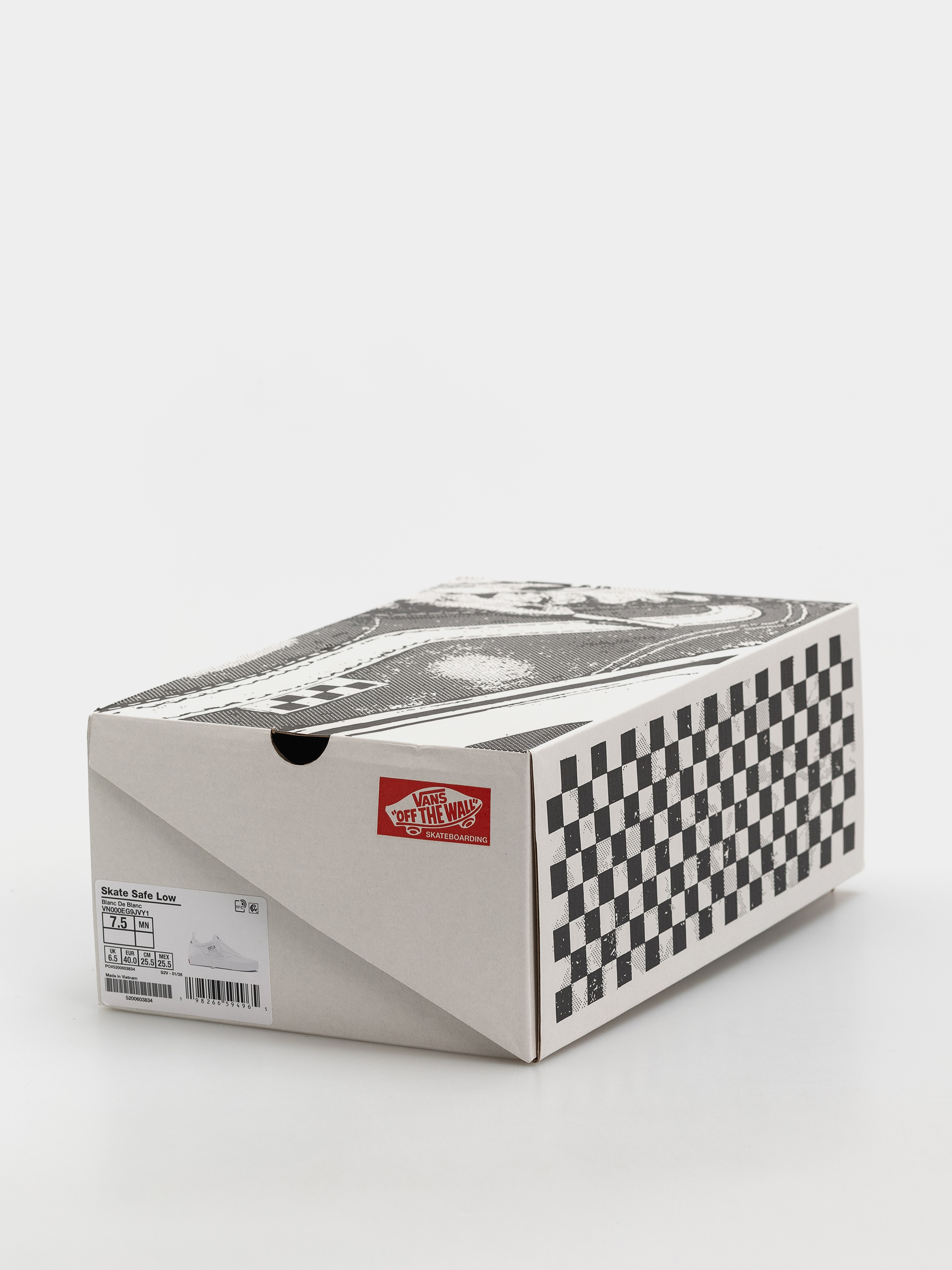Pantofi Vans Skate Safe Low (blanc de blanc)