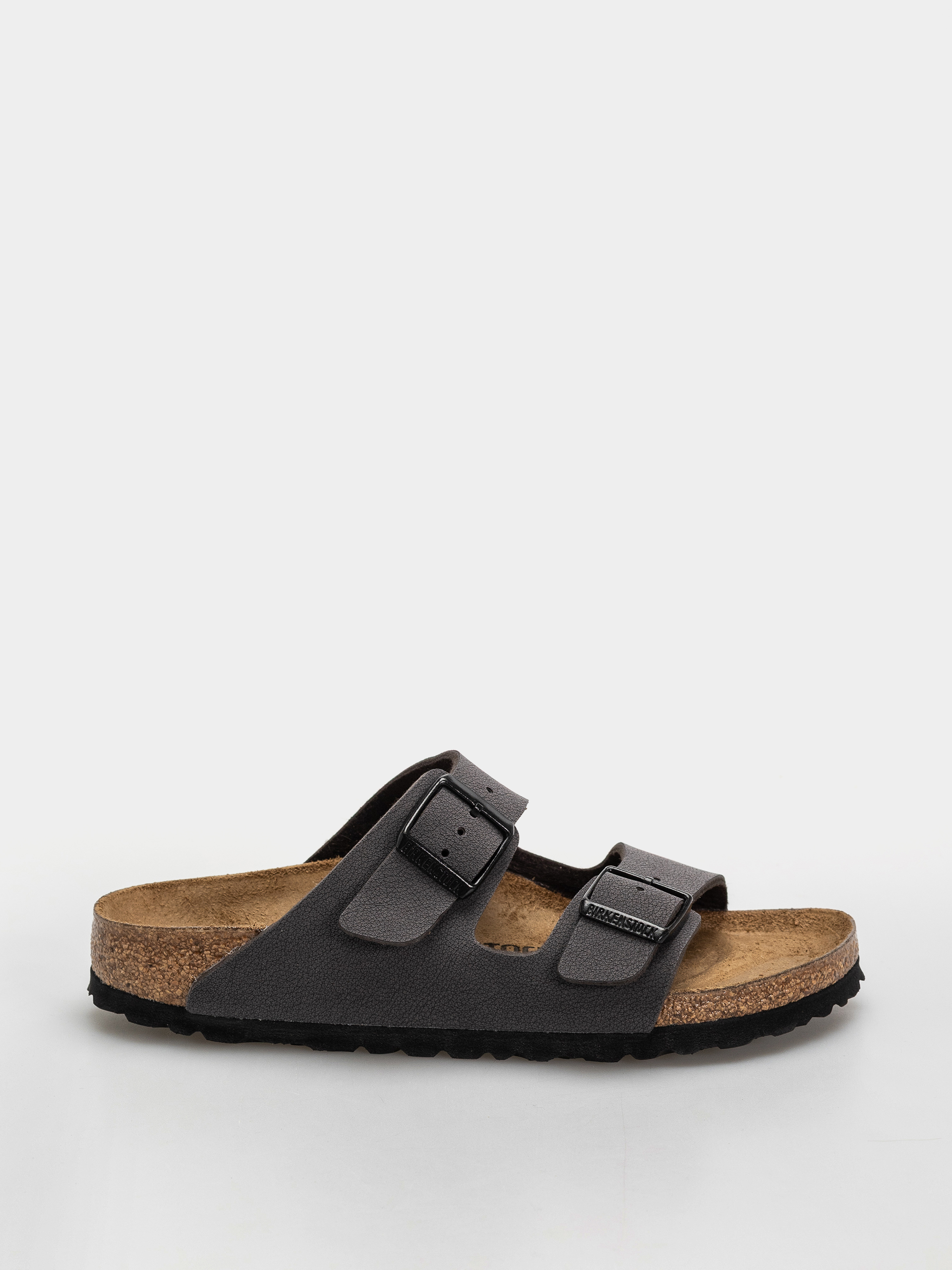 Șlapi Birkenstock Arizona Birkibuc Narrow (velvet gray/black)