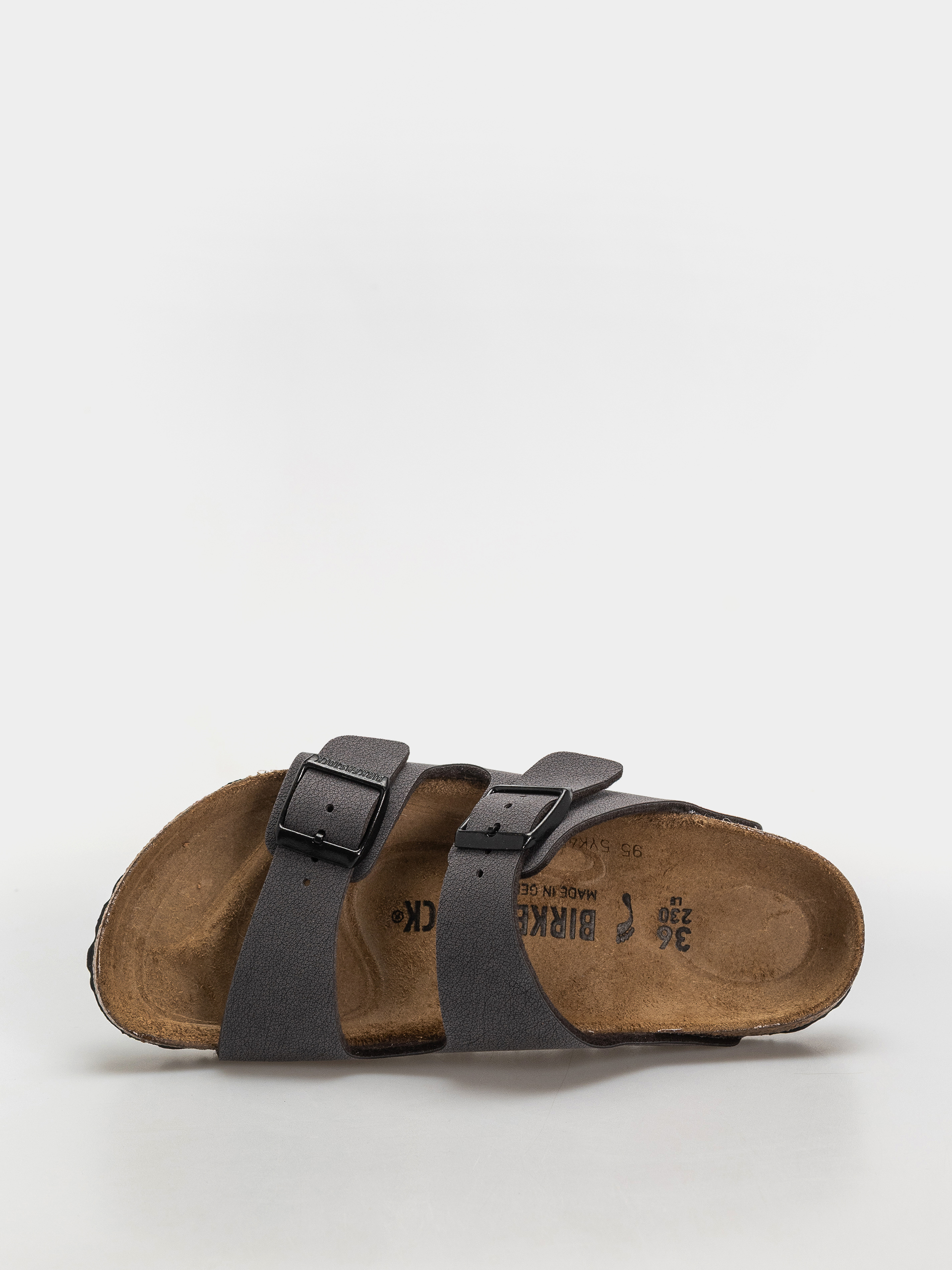 Șlapi Birkenstock Arizona Birkibuc Narrow (velvet gray/black)