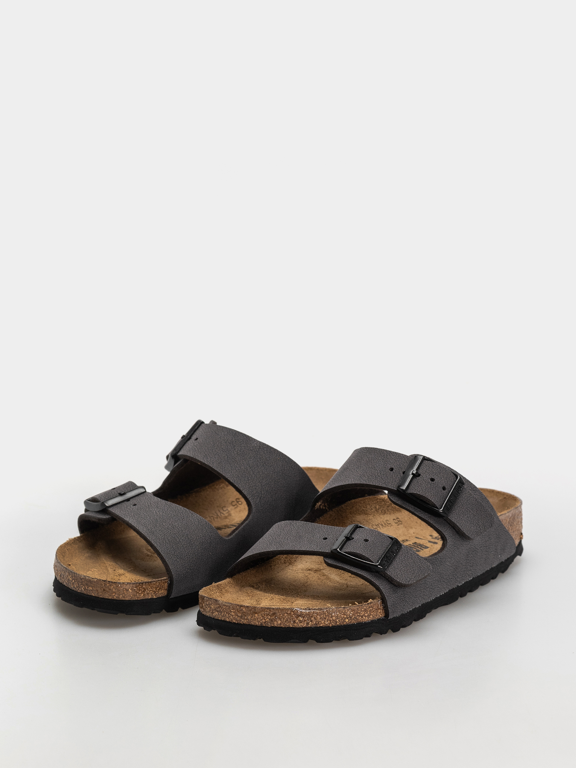 Șlapi Birkenstock Arizona Birkibuc Narrow (velvet gray/black)
