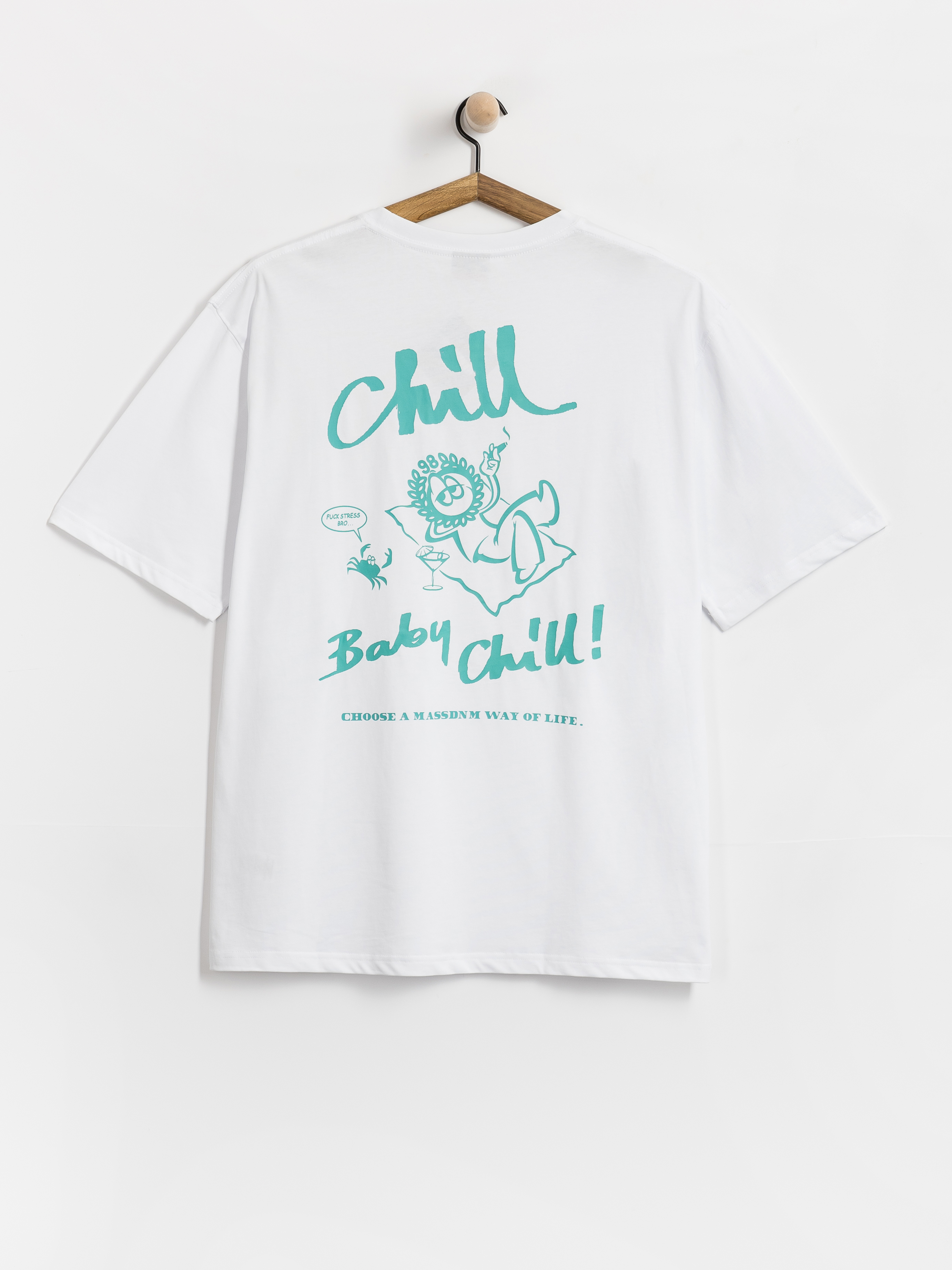 Tricou MassDnm Chill (white)