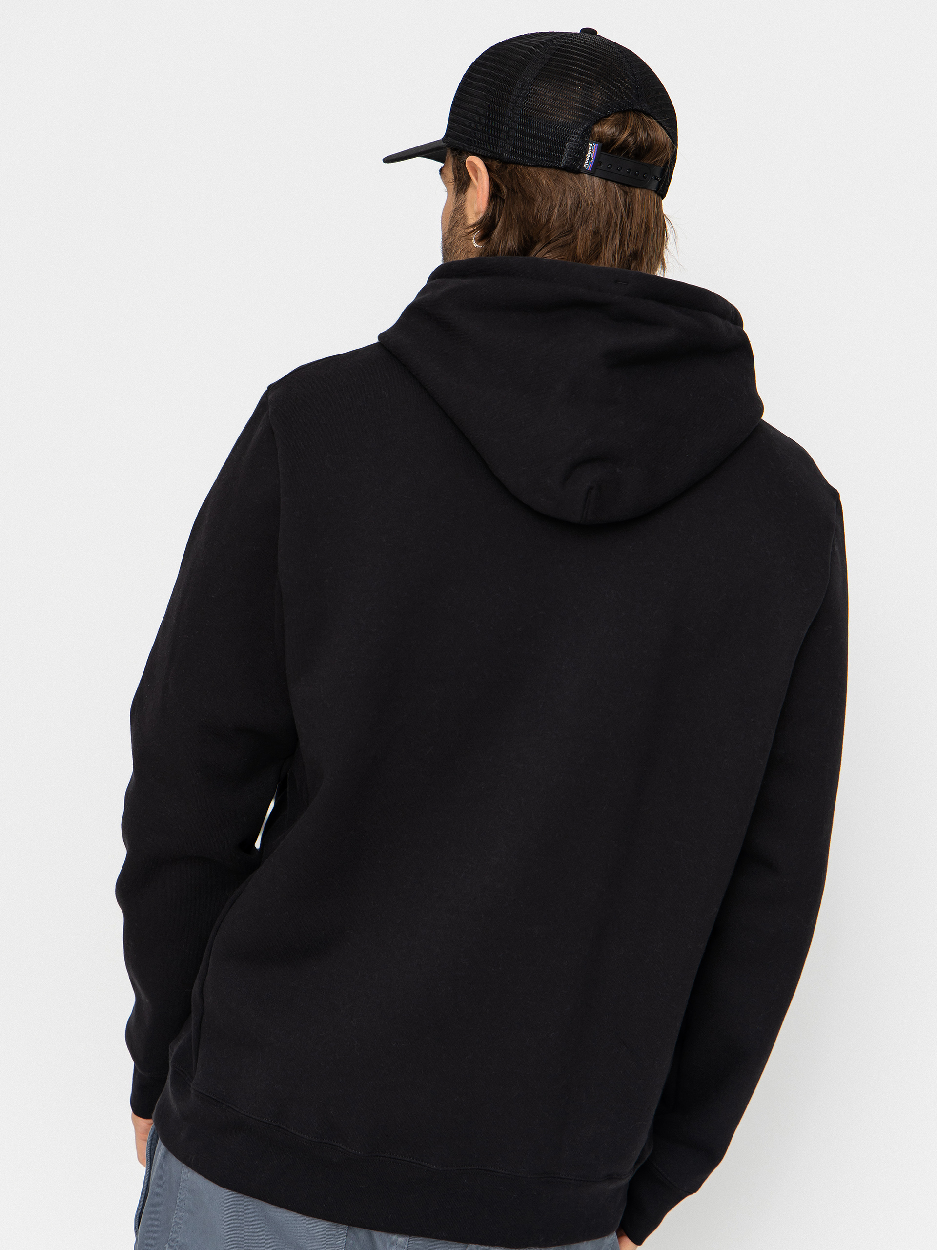 Hanorac cu glugă Patagonia P 6 Label Uprisal HD (black)
