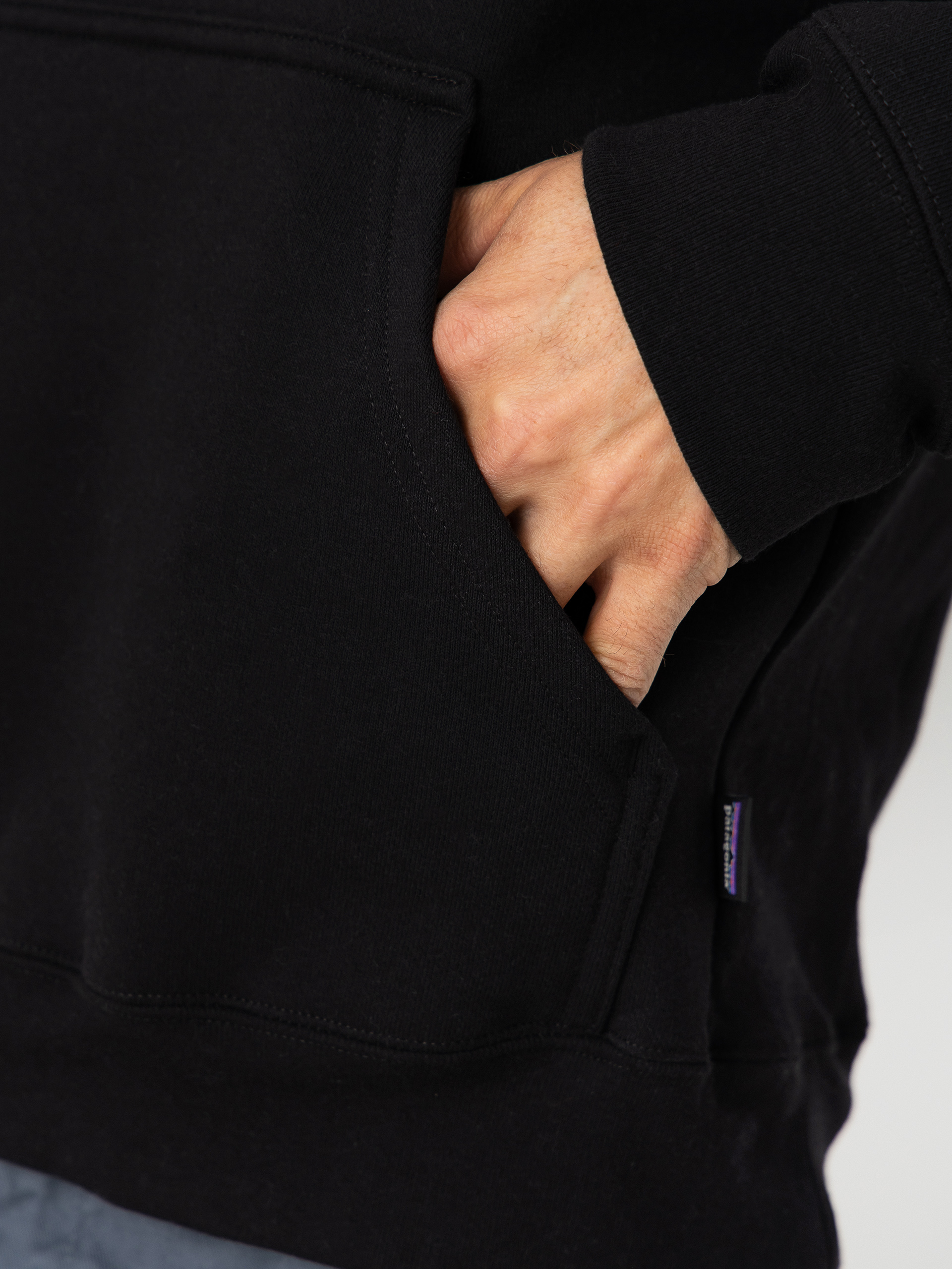 Hanorac cu glugă Patagonia P 6 Label Uprisal HD (black)