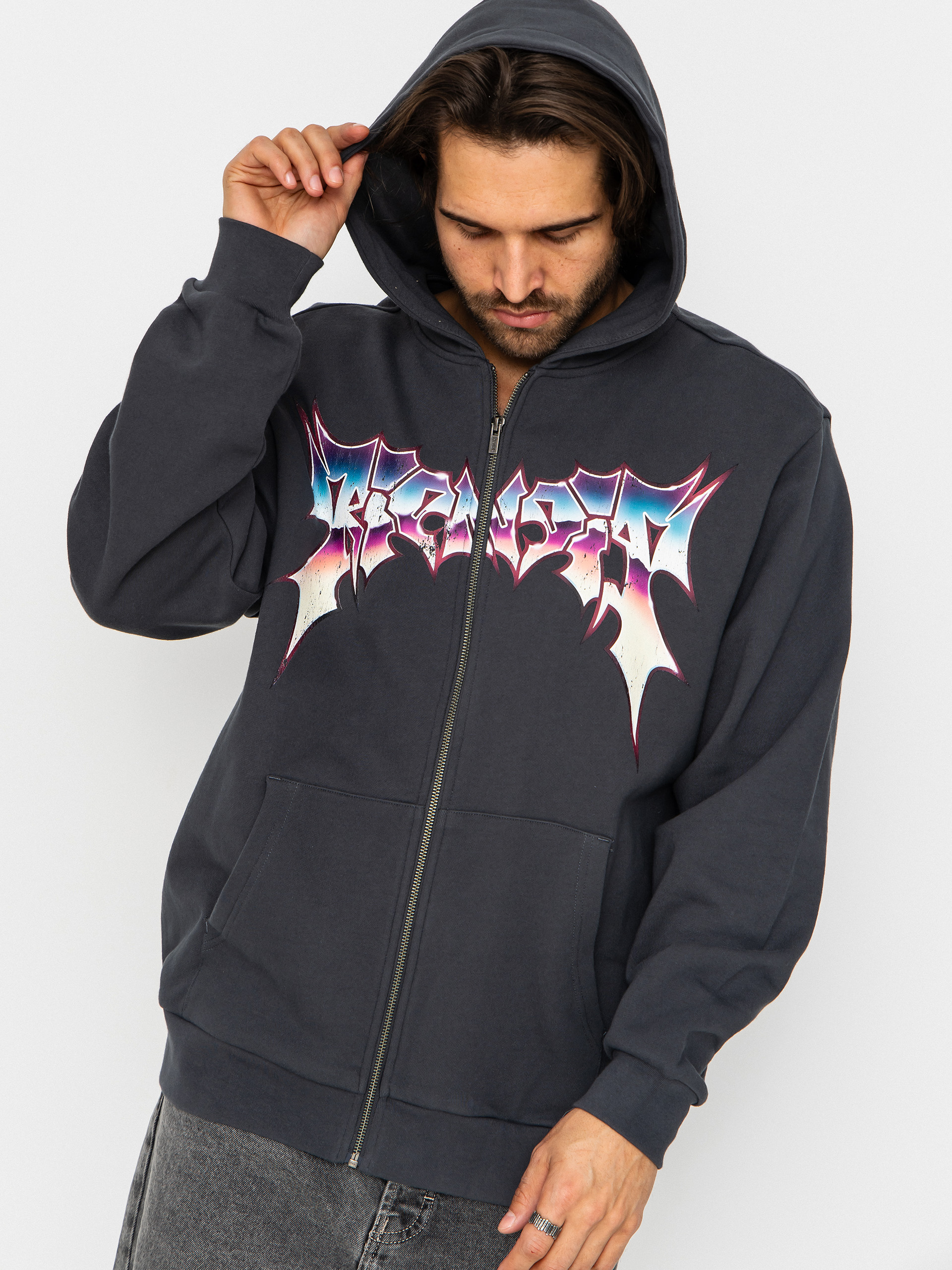 Hanorac cu glugă RipNDip Noid ZHD (charcoal wash)