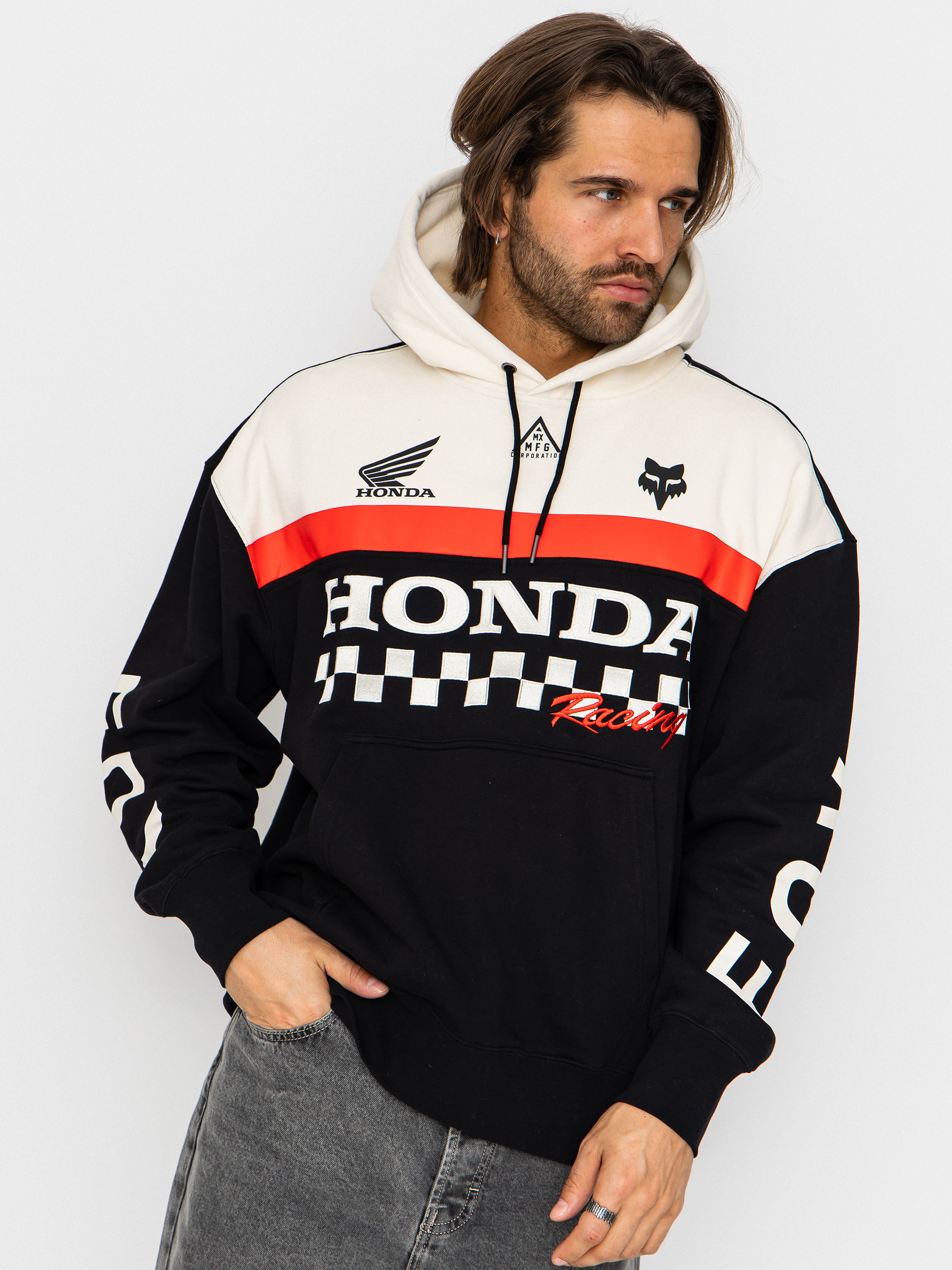Hanorac cu glugă Fox Honda Heavyweight HD (black)